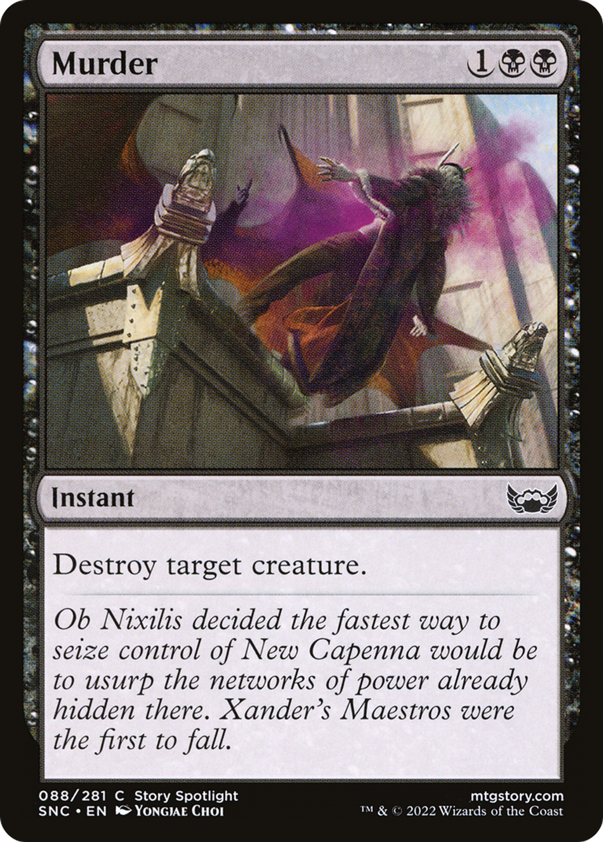 Murder — Streets of New Capenna — Magic: The Gathering