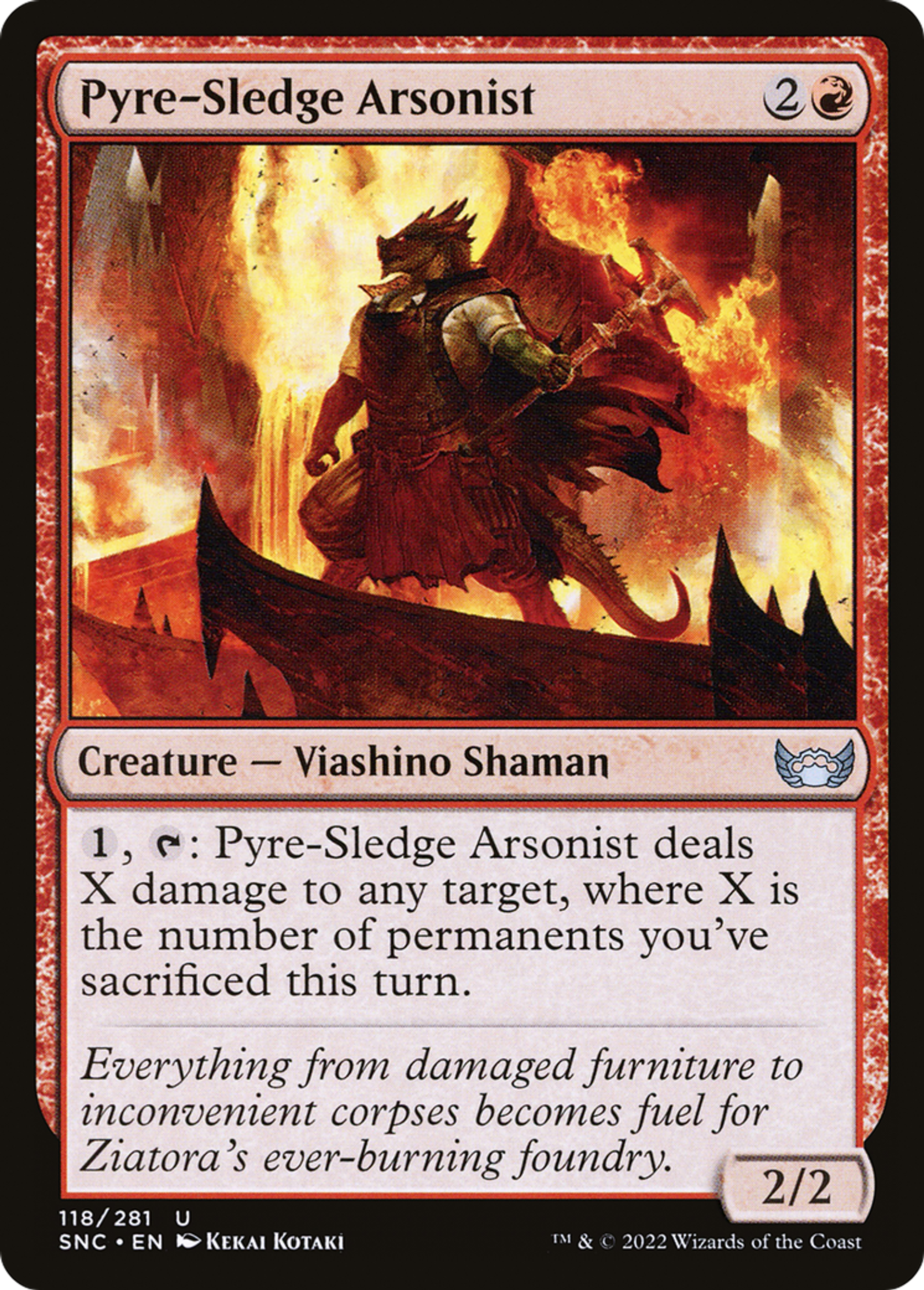 Pyre-Sledge Arsonist — Streets of New Capenna — Magic: The Gathering