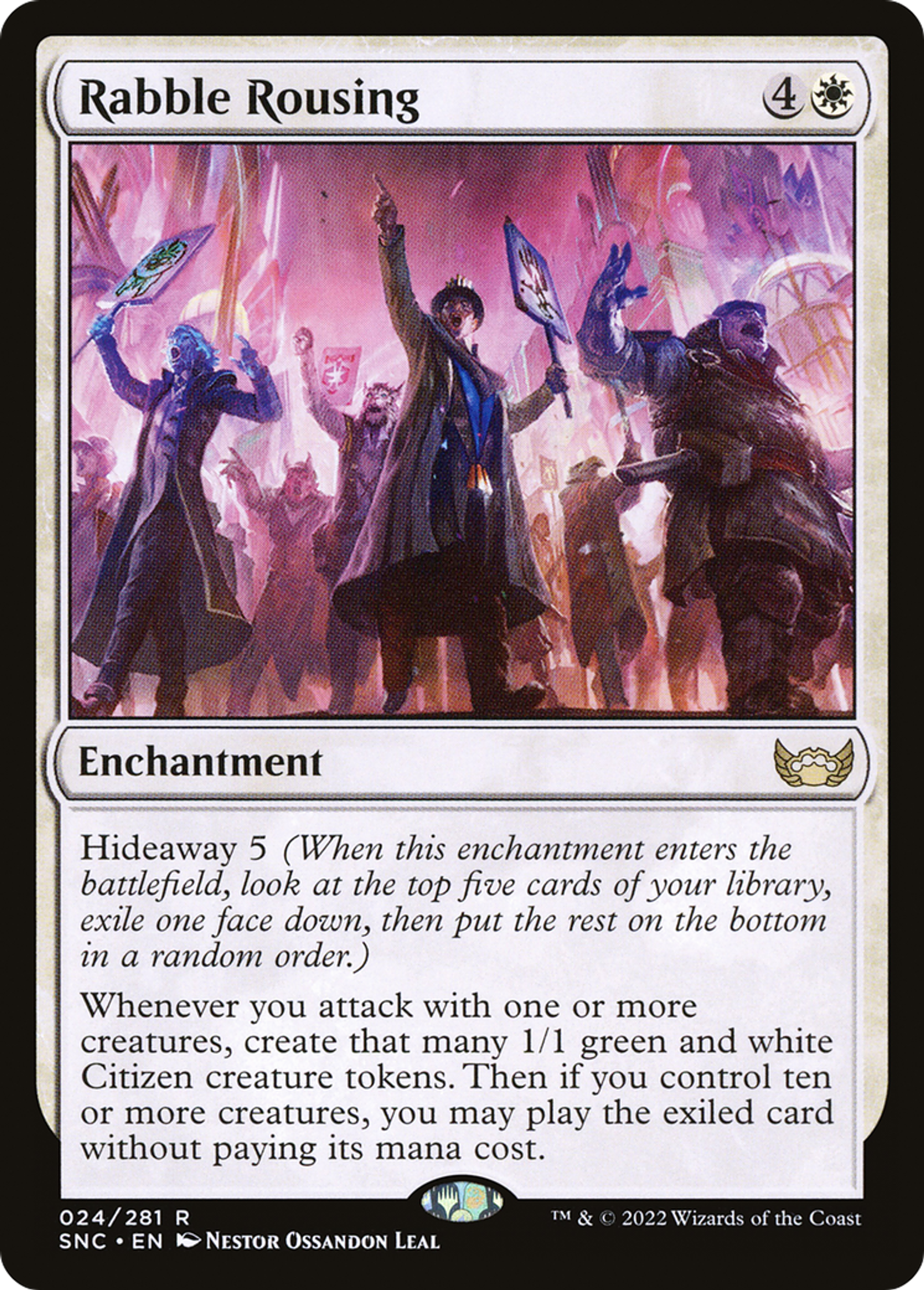 Agitation de la populace — Streets of New Capenna — Magic: The Gathering