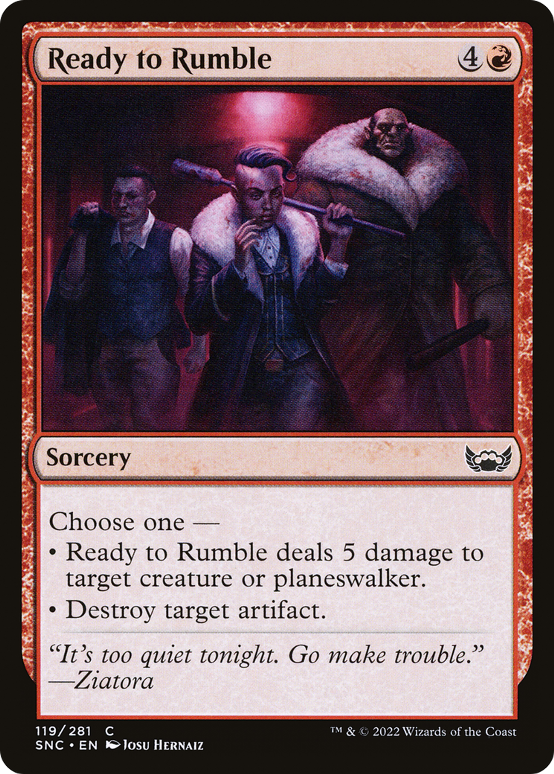 Ready to Rumble — Streets of New Capenna — Magic: The Gathering