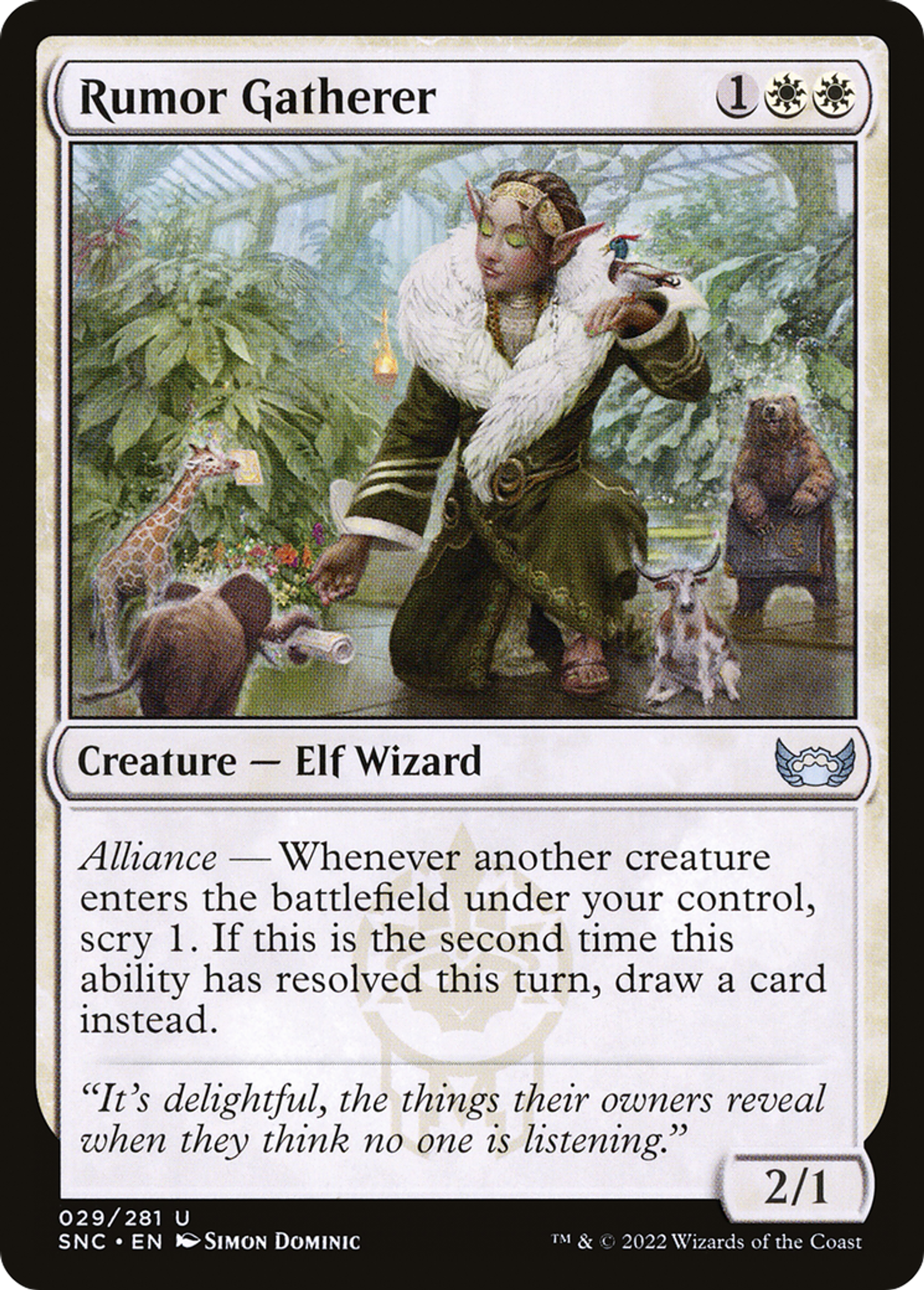 Rumor Gatherer — Streets of New Capenna — Magic: The Gathering