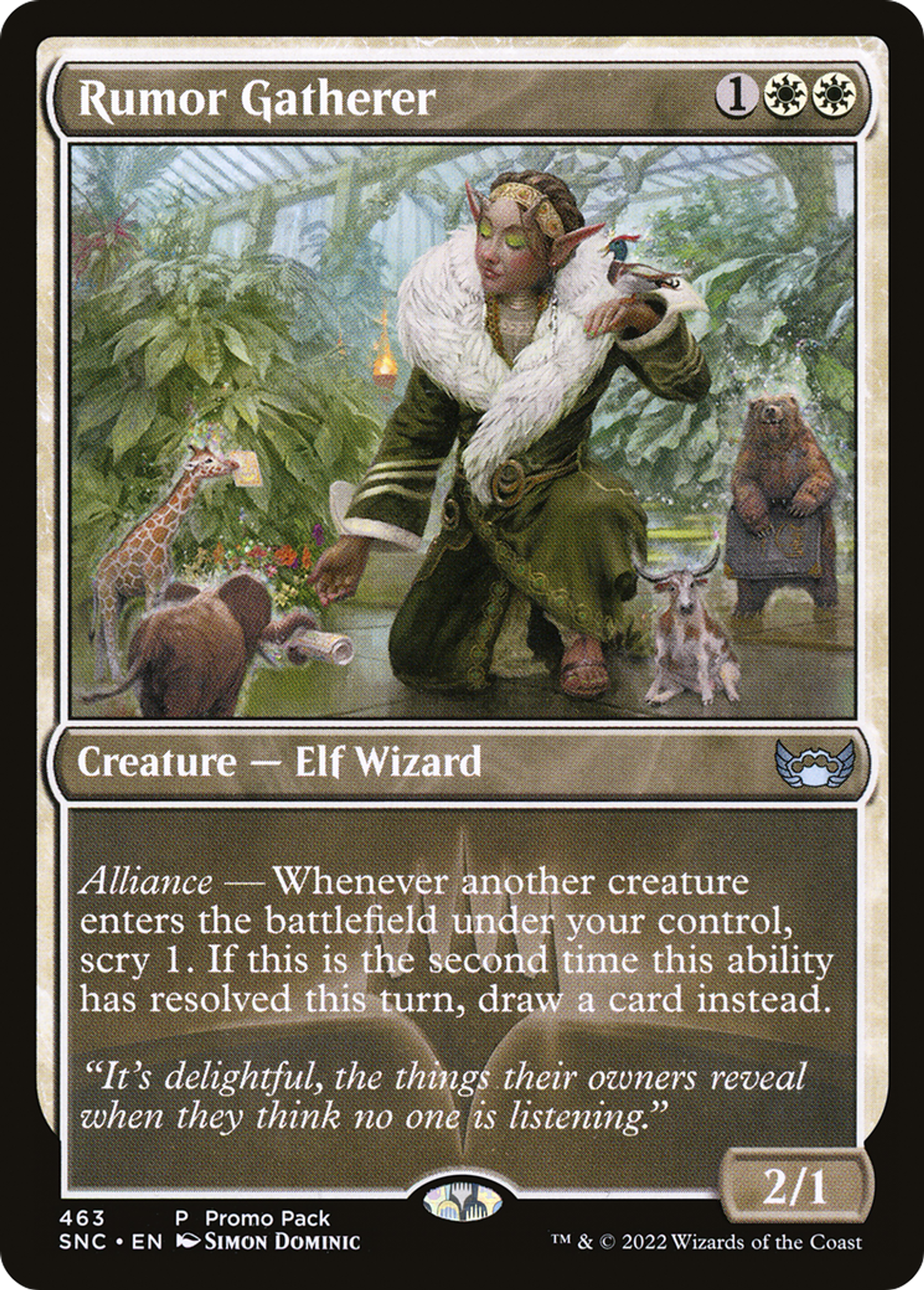 Rumor Gatherer — Streets of New Capenna — Magic: The Gathering