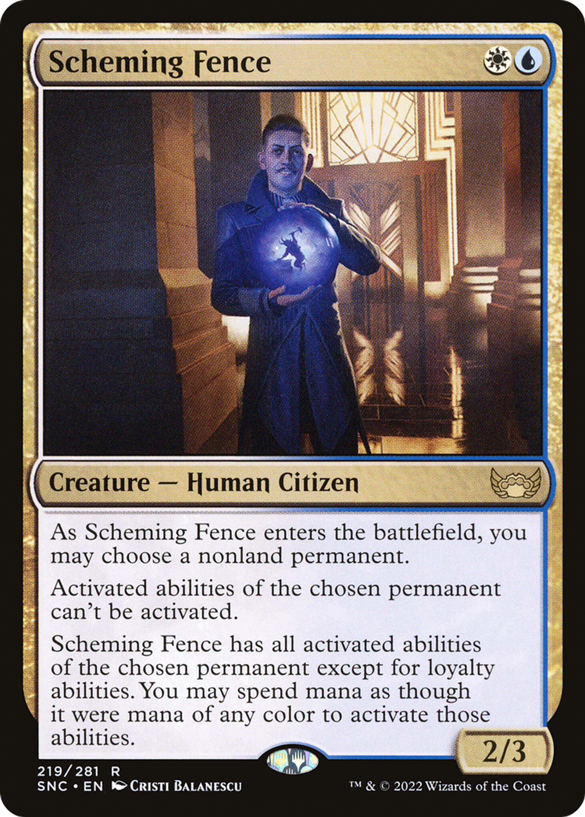 Scheming Fence — Streets of New Capenna — Magic: The Gathering