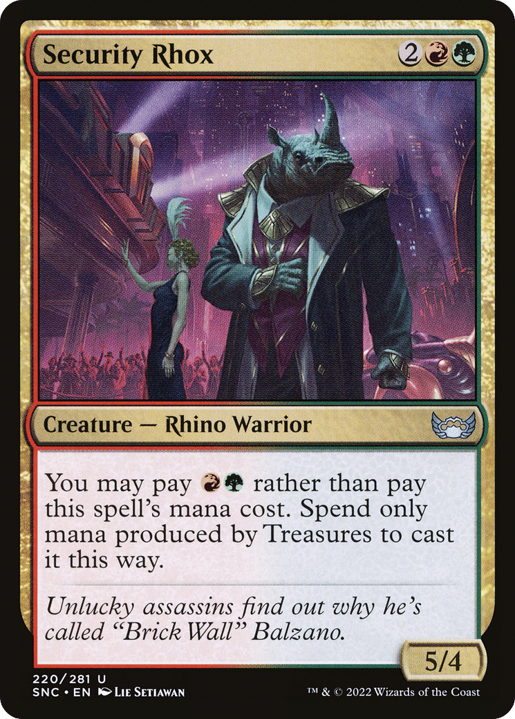 Security Rhox — Streets of New Capenna — Magic: The Gathering