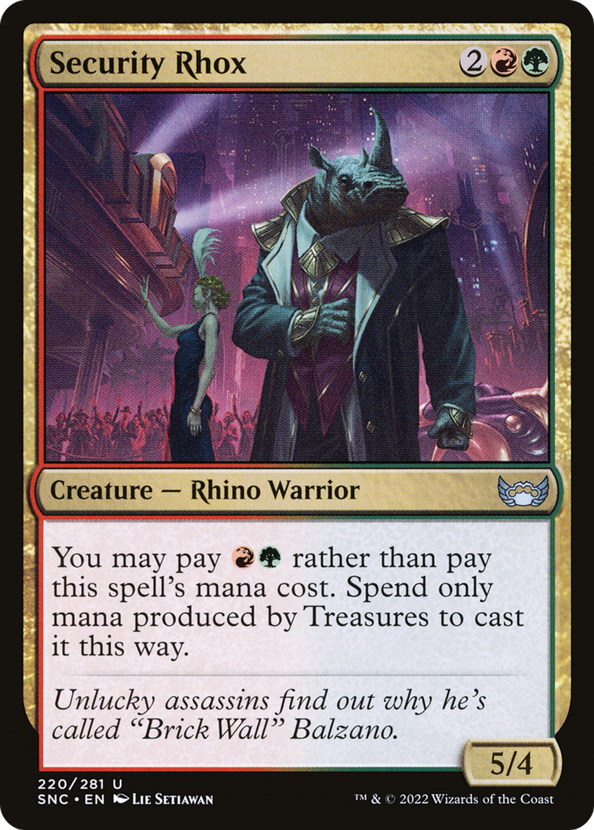 Security Rhox — Streets of New Capenna — Magic: The Gathering