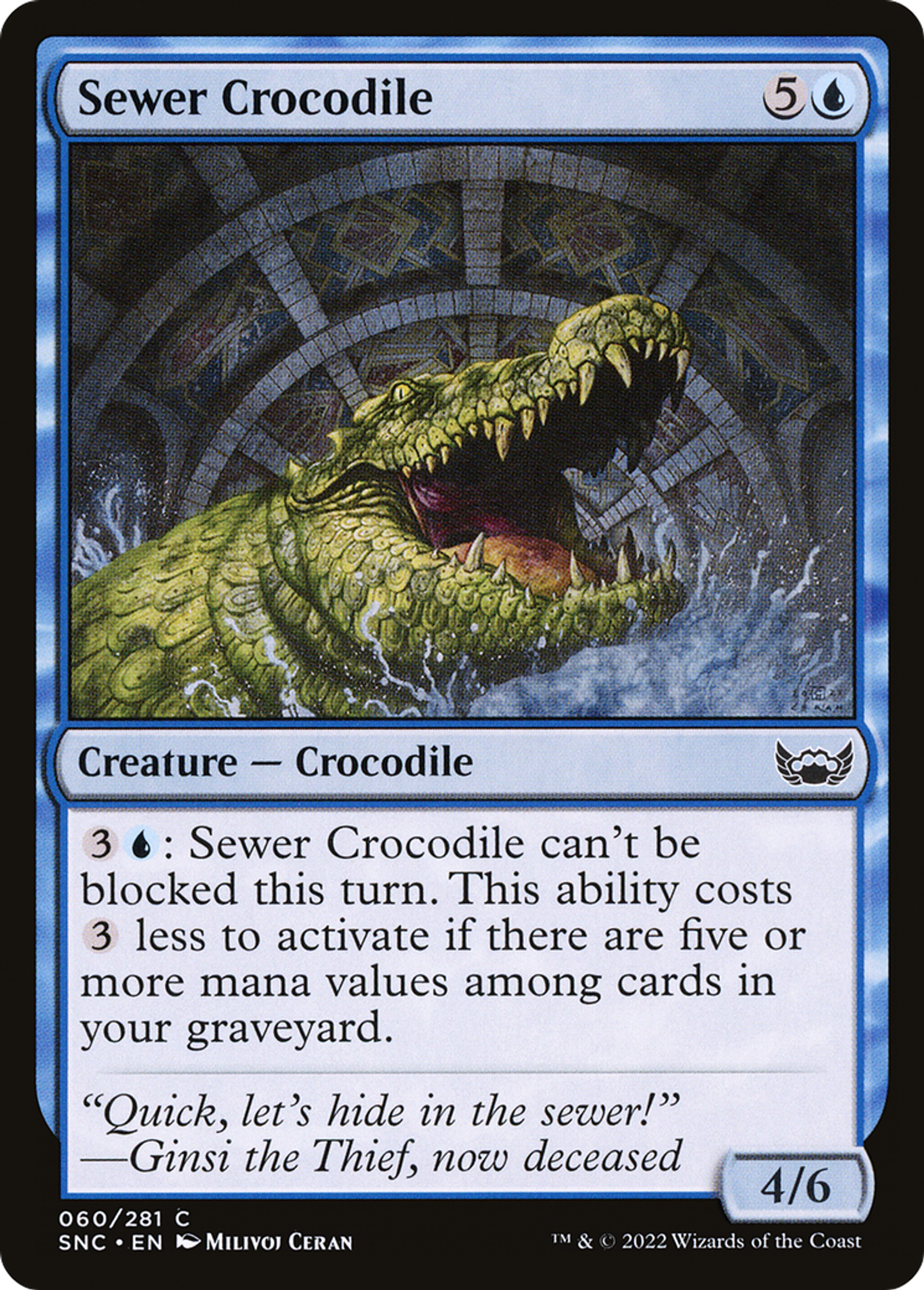 Sewer Crocodile — Streets of New Capenna — Magic: The Gathering