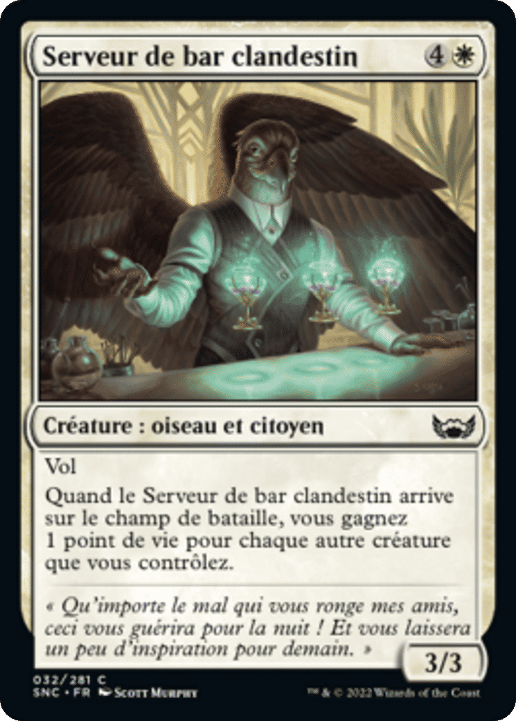 Serveur de bar clandestin — Streets of New Capenna — Magic: The Gathering
