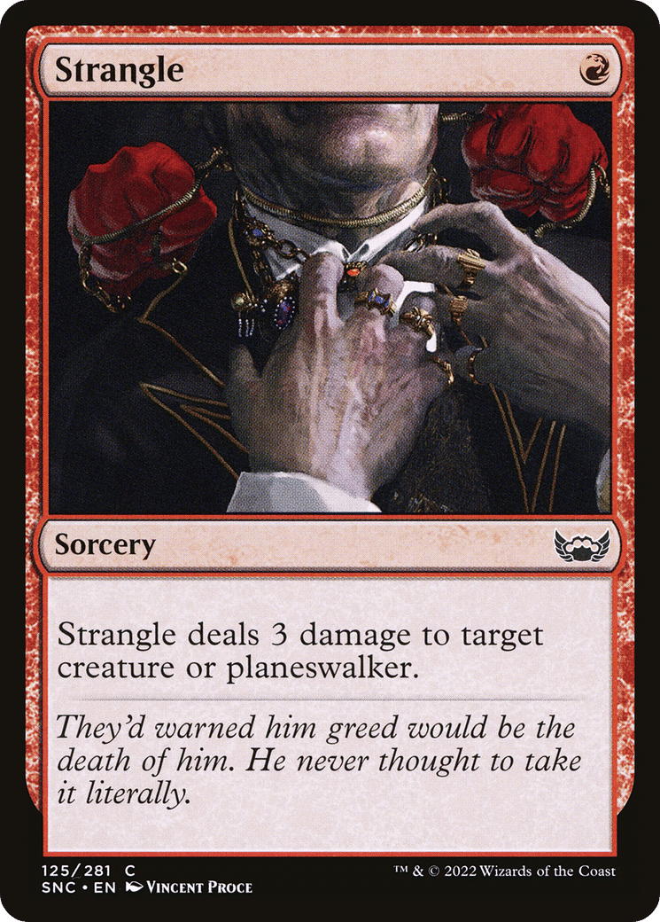 Strangle — Streets of New Capenna — Magic: The Gathering