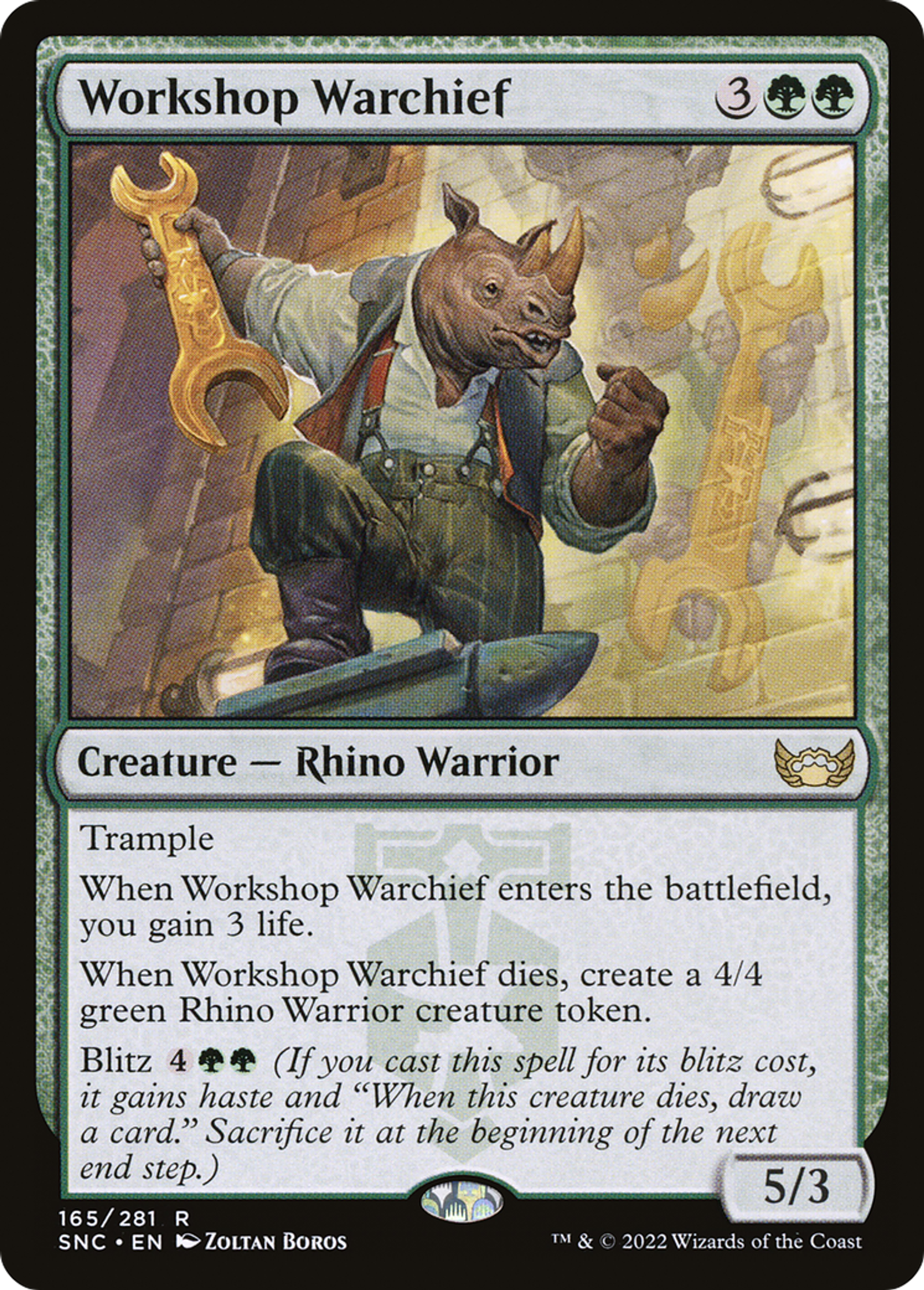 Workshop Warchief — Streets of New Capenna — Magic: The Gathering