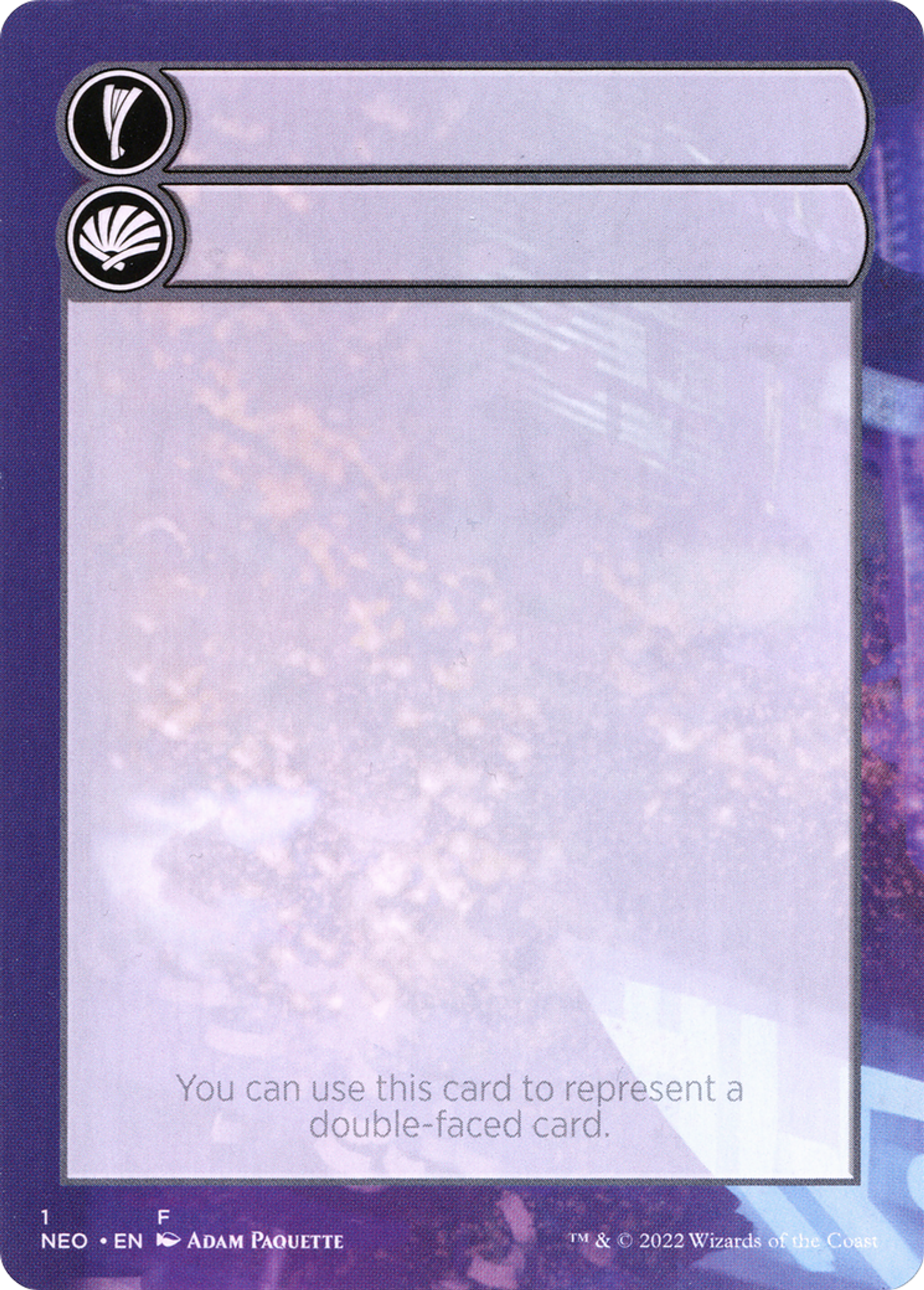 Double-Faced Substitute Card — Kamigawa: Neon Dynasty Substitute Cards — Magic: The Gathering