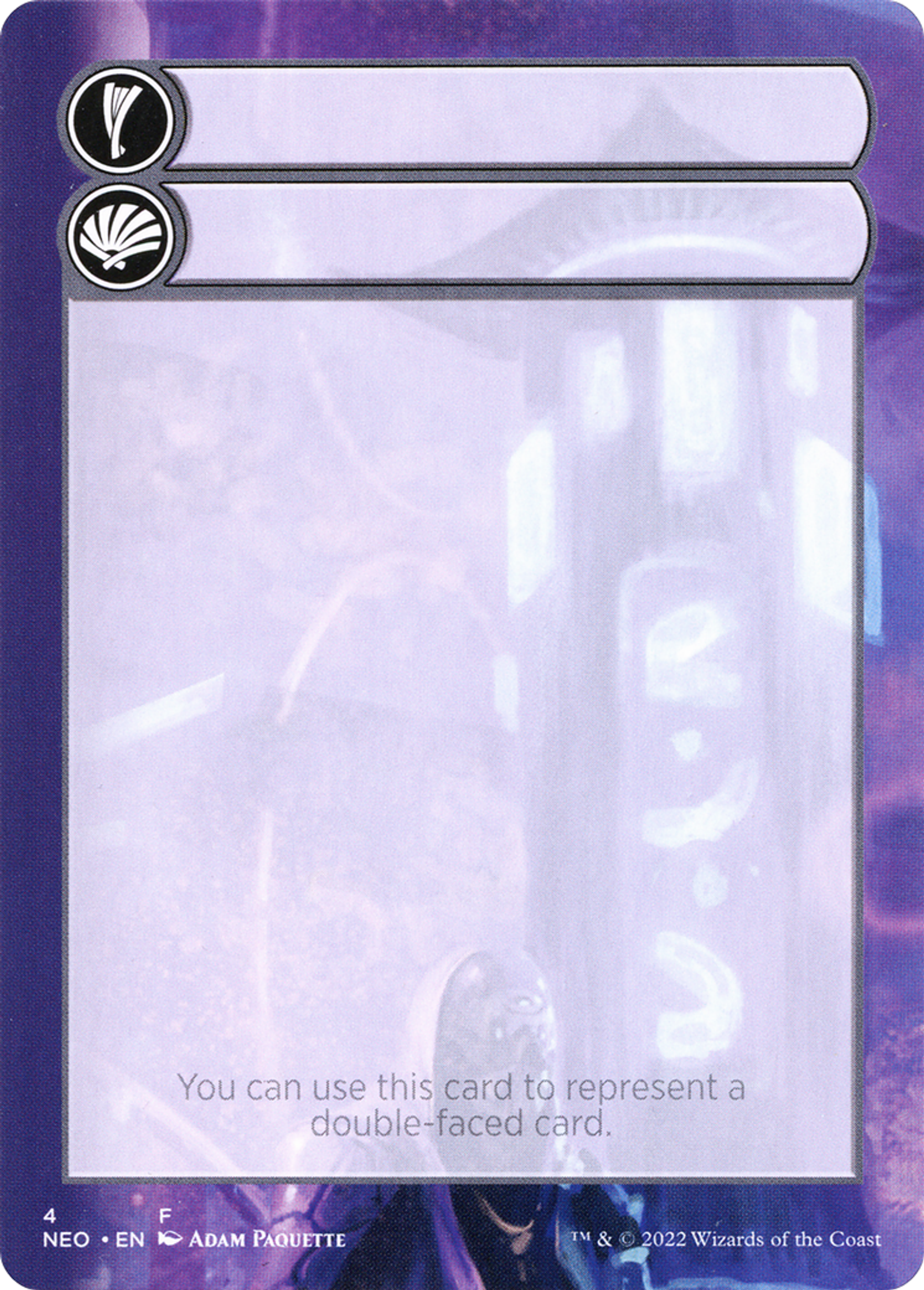 Double-Faced Substitute Card — Kamigawa: Neon Dynasty Substitute Cards — Magic: The Gathering