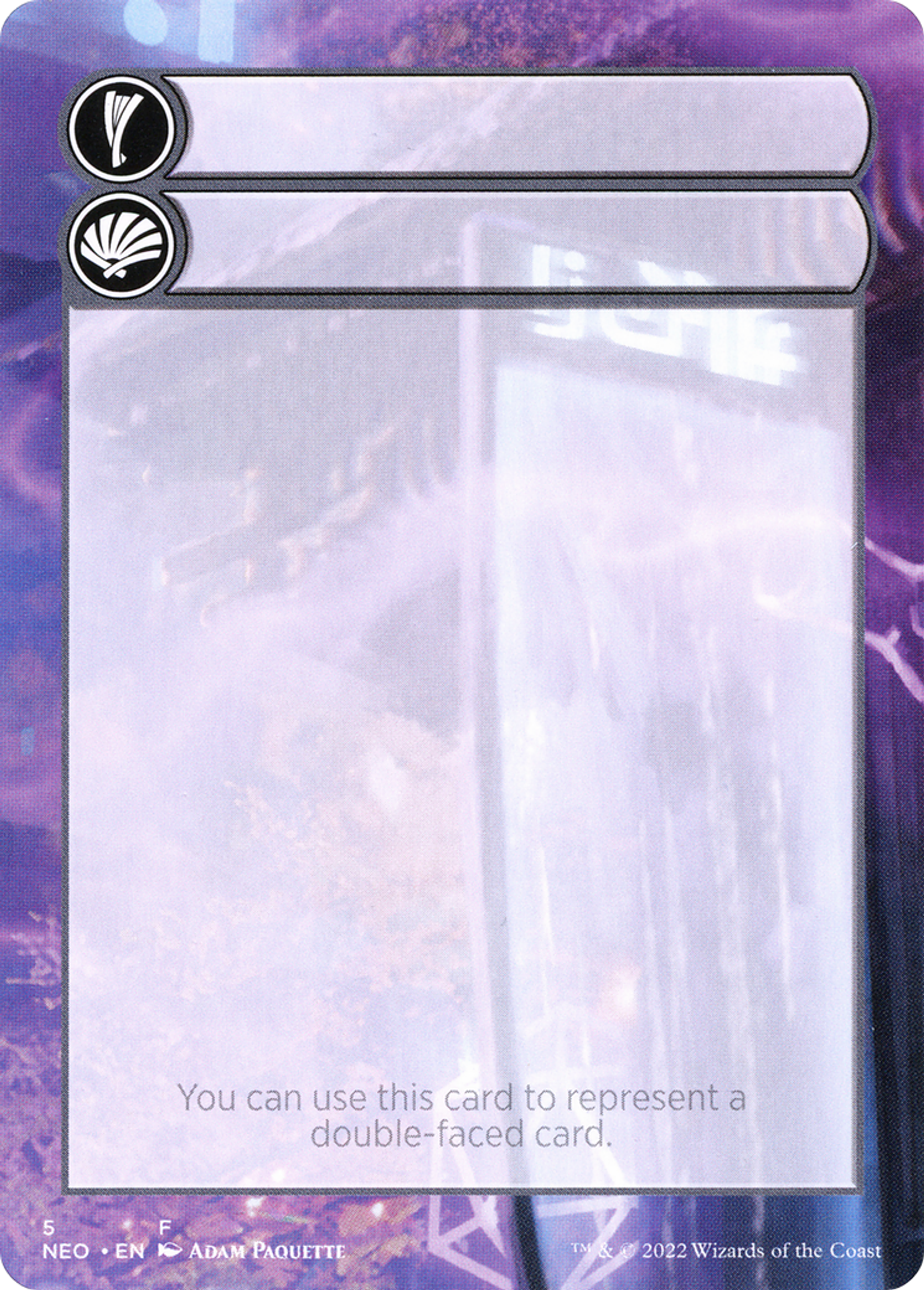 Double-Faced Substitute Card — Kamigawa: Neon Dynasty Substitute Cards — Magic: The Gathering