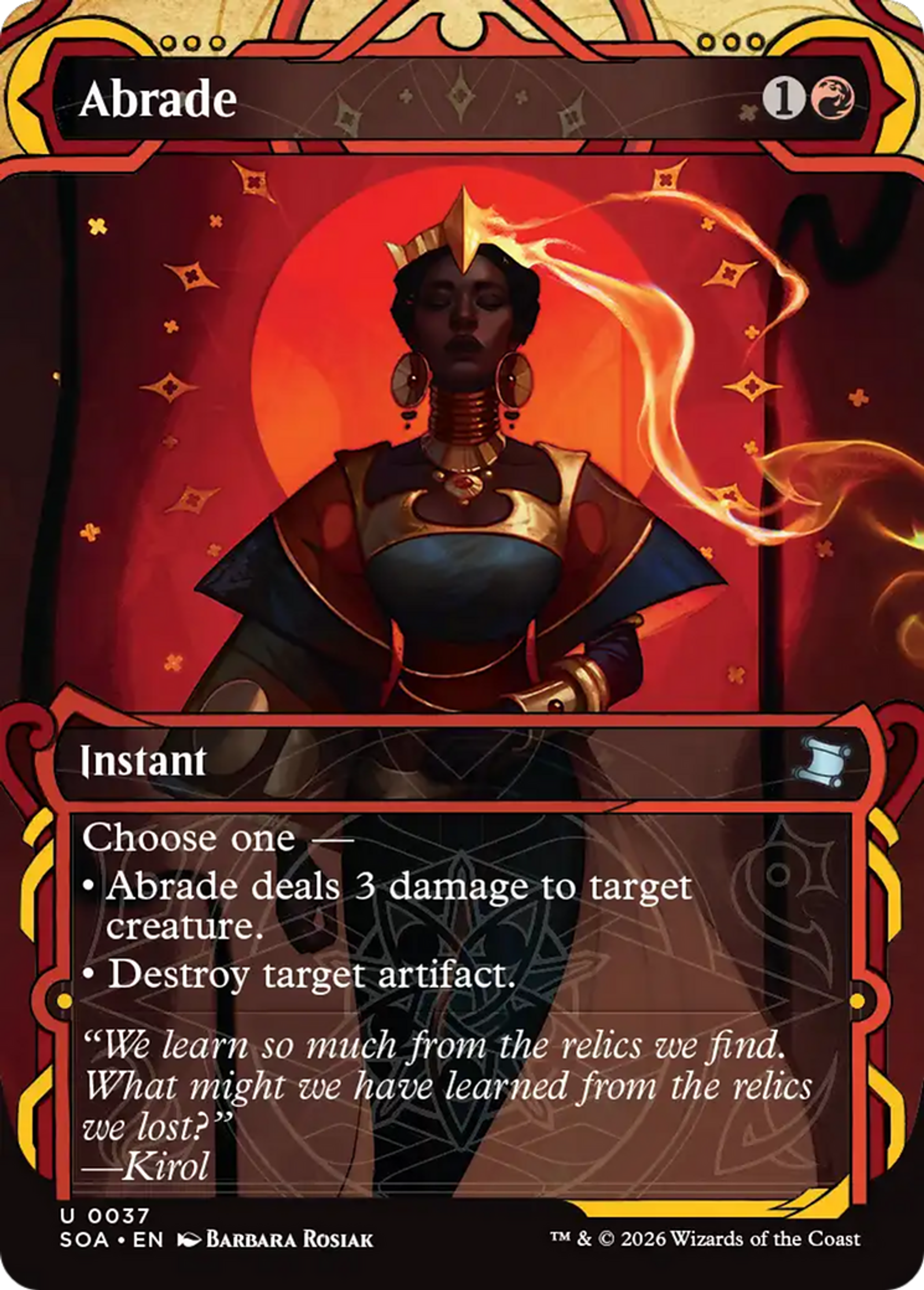 Abrade — Secrets of Strixhaven Mystical Archive — Magic: The Gathering