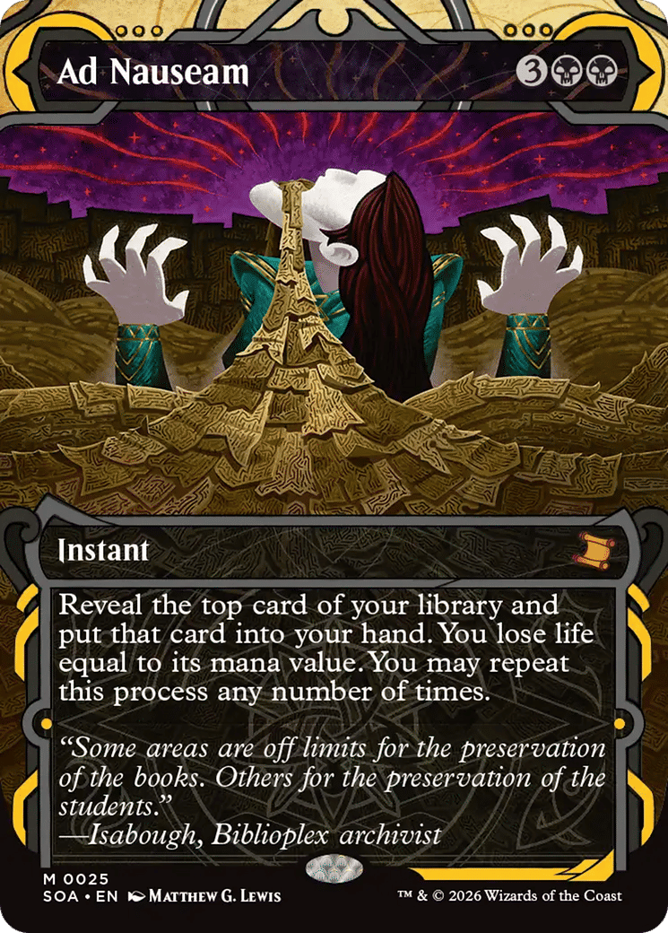 Ad Nauseam — Secrets of Strixhaven Mystical Archive — Magic: The Gathering