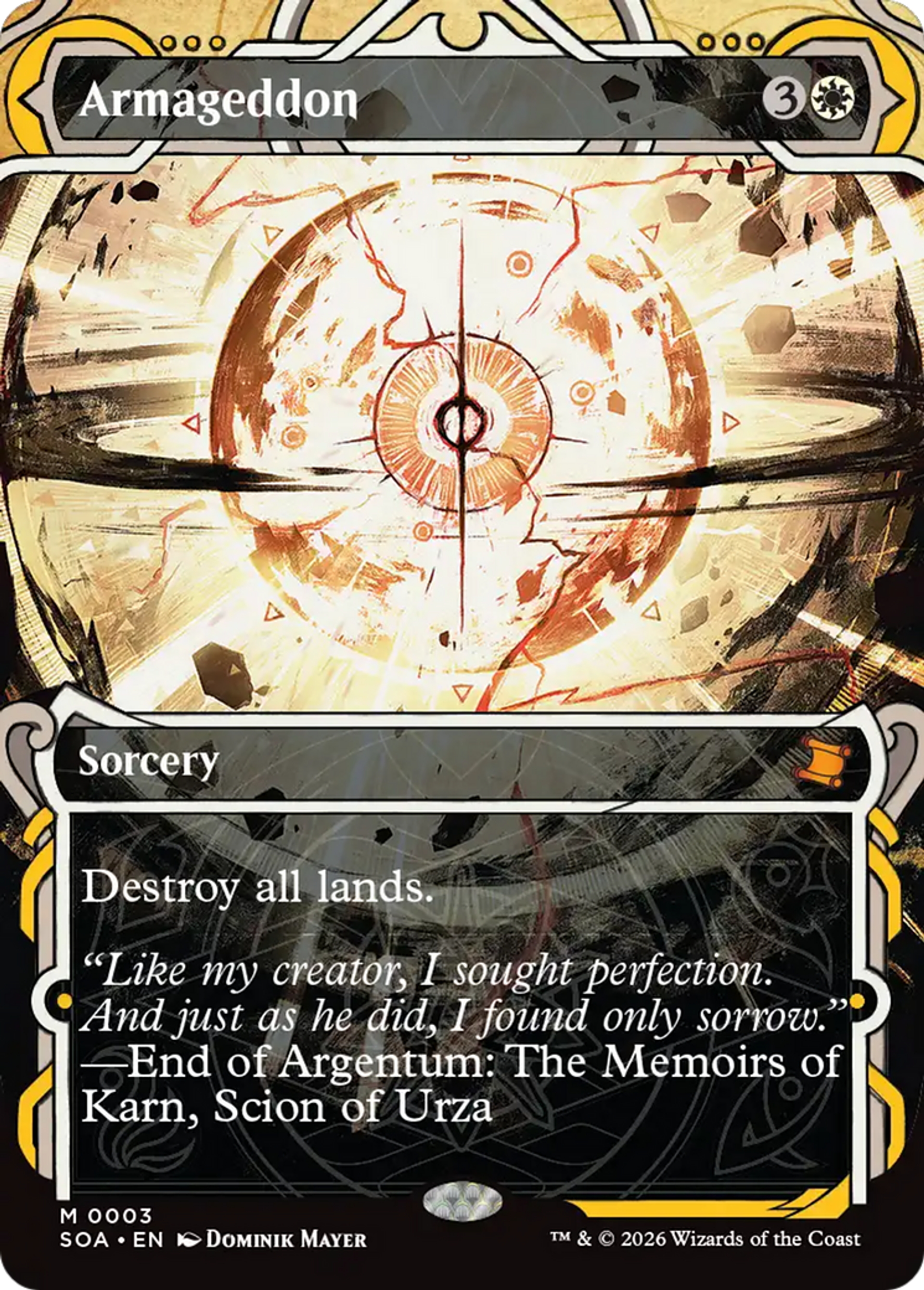 Armageddon — Secrets of Strixhaven Mystical Archive — Magic: The Gathering
