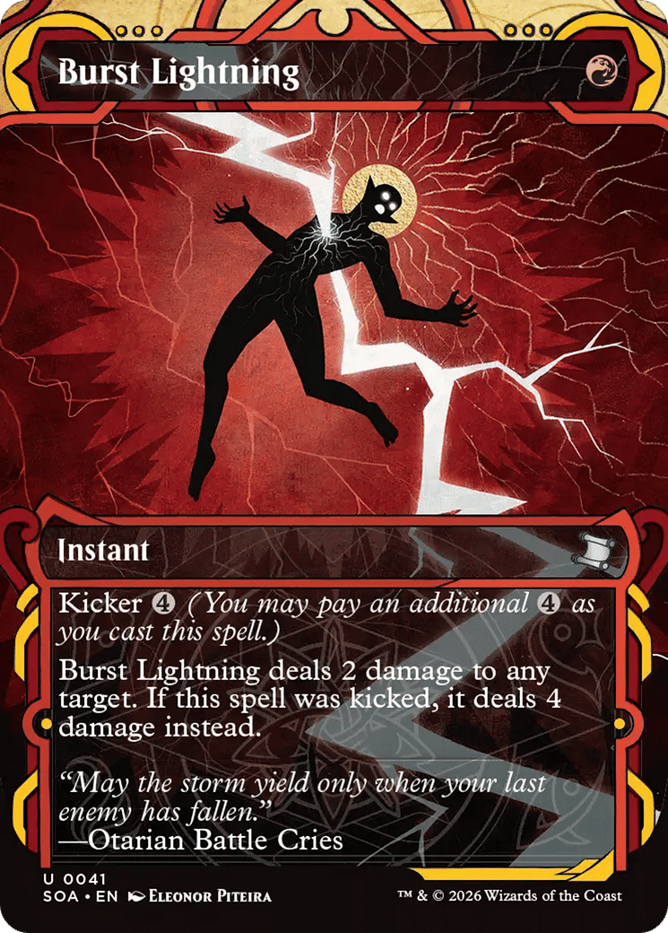 Burst Lightning — Secrets of Strixhaven Mystical Archive — Magic: The Gathering