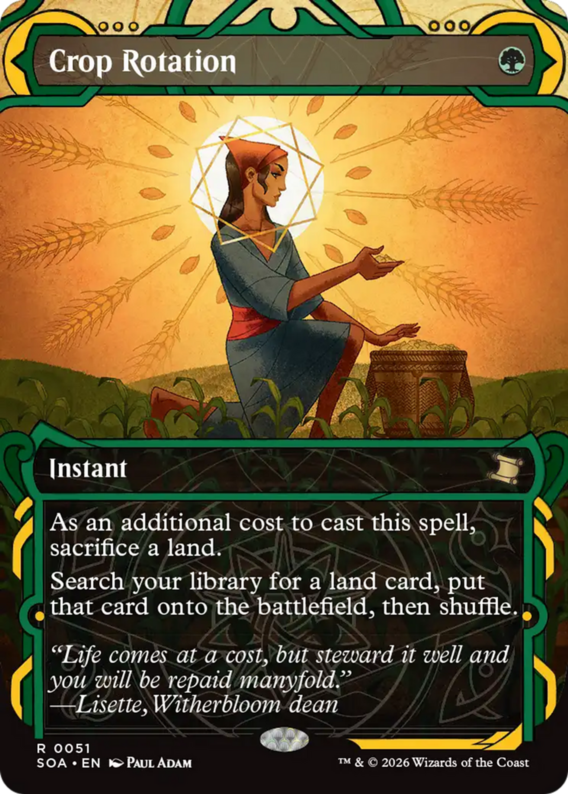 Crop Rotation — Secrets of Strixhaven Mystical Archive — Magic: The Gathering