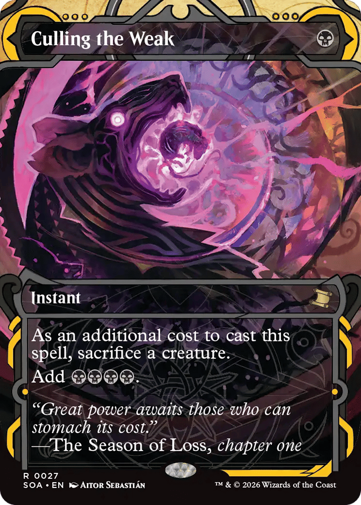 Culling the Weak — Secrets of Strixhaven Mystical Archive — Magic: The Gathering