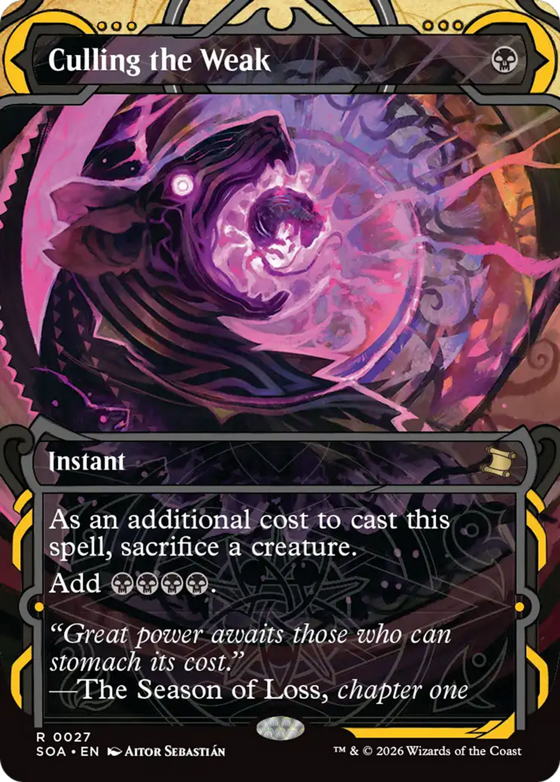 Culling the Weak — Secrets of Strixhaven Mystical Archive — Magic: The Gathering