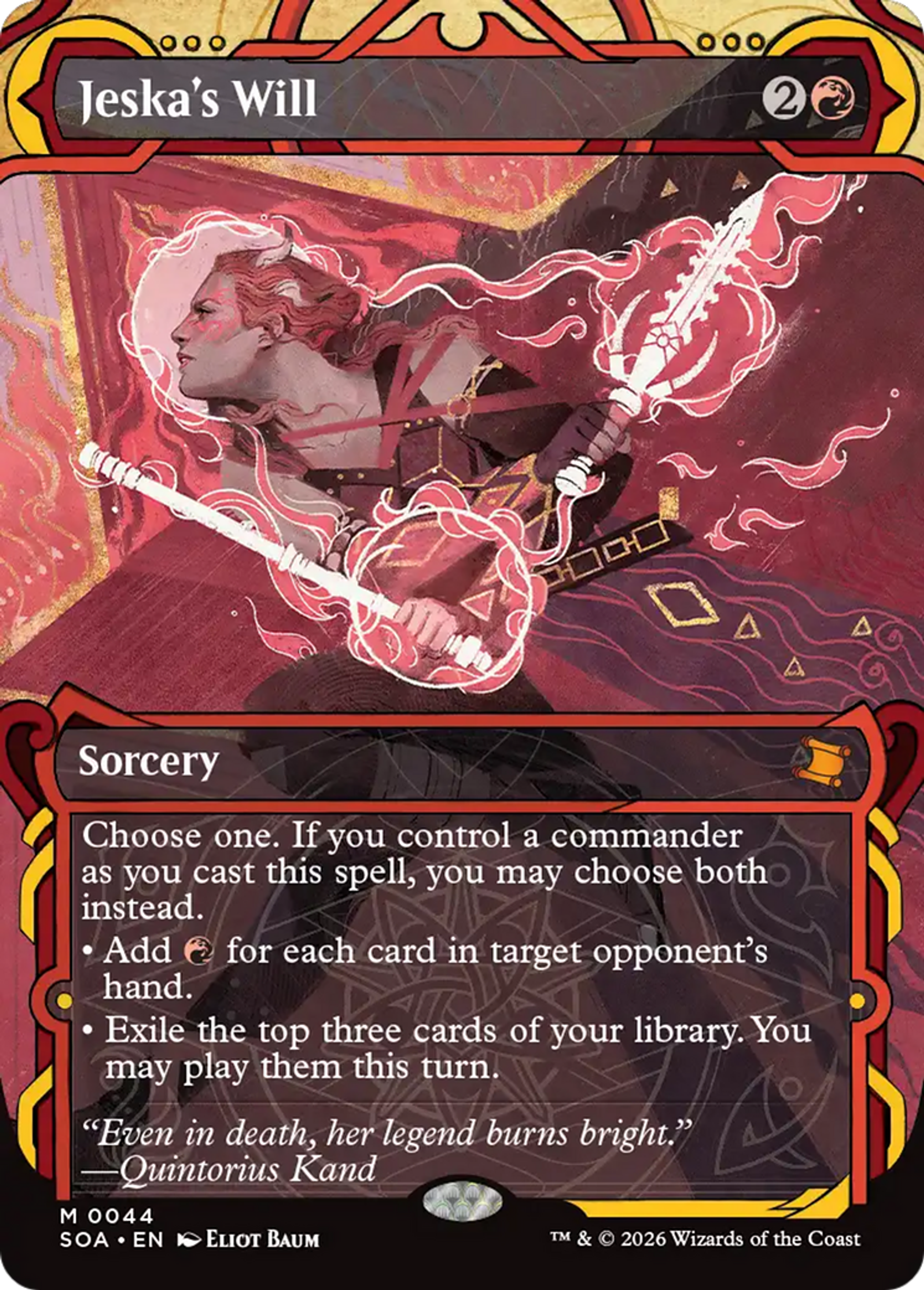 Jeska's Will — Secrets of Strixhaven Mystical Archive — Magic: The Gathering