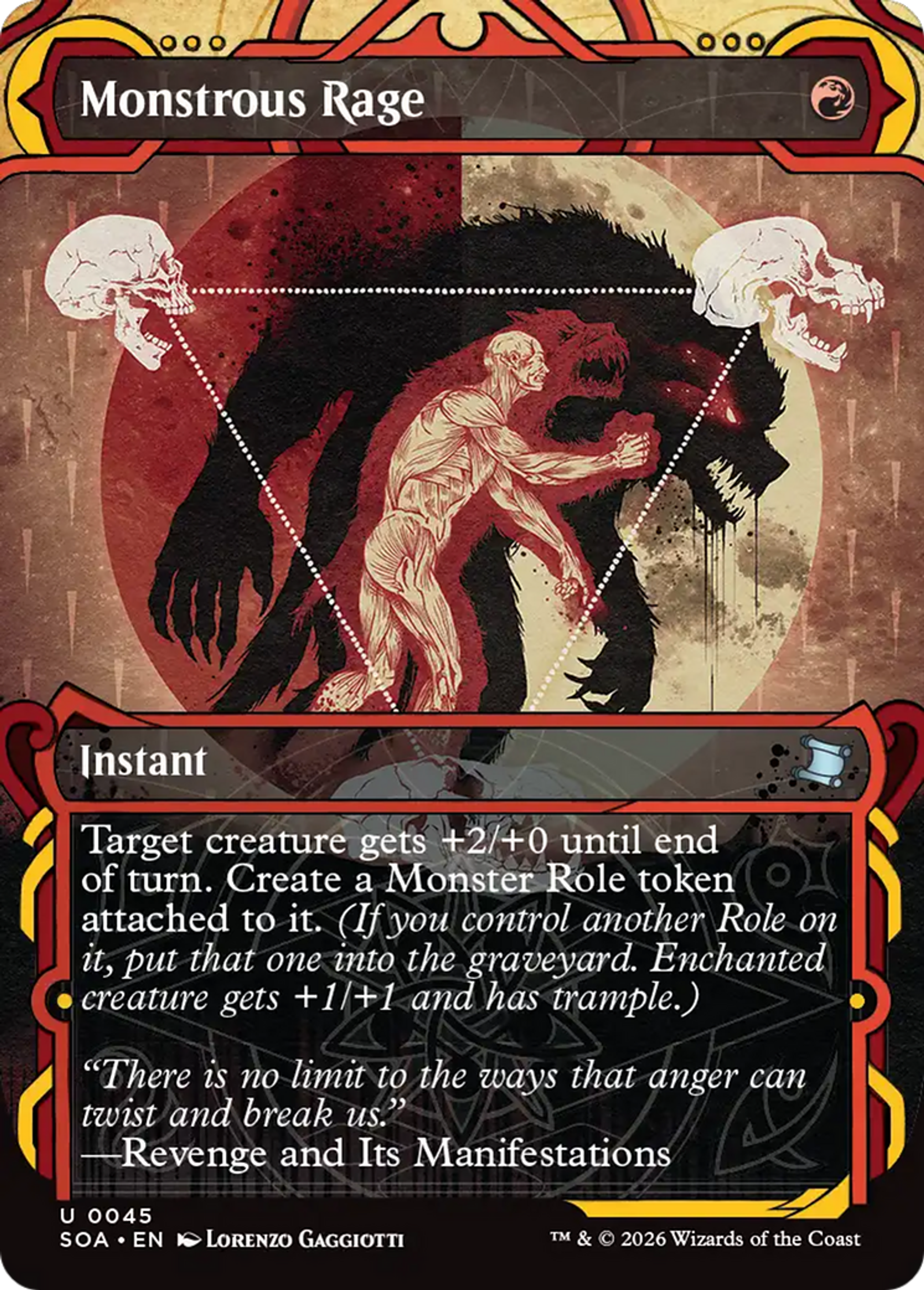 Monstrous Rage — Secrets of Strixhaven Mystical Archive — Magic: The Gathering