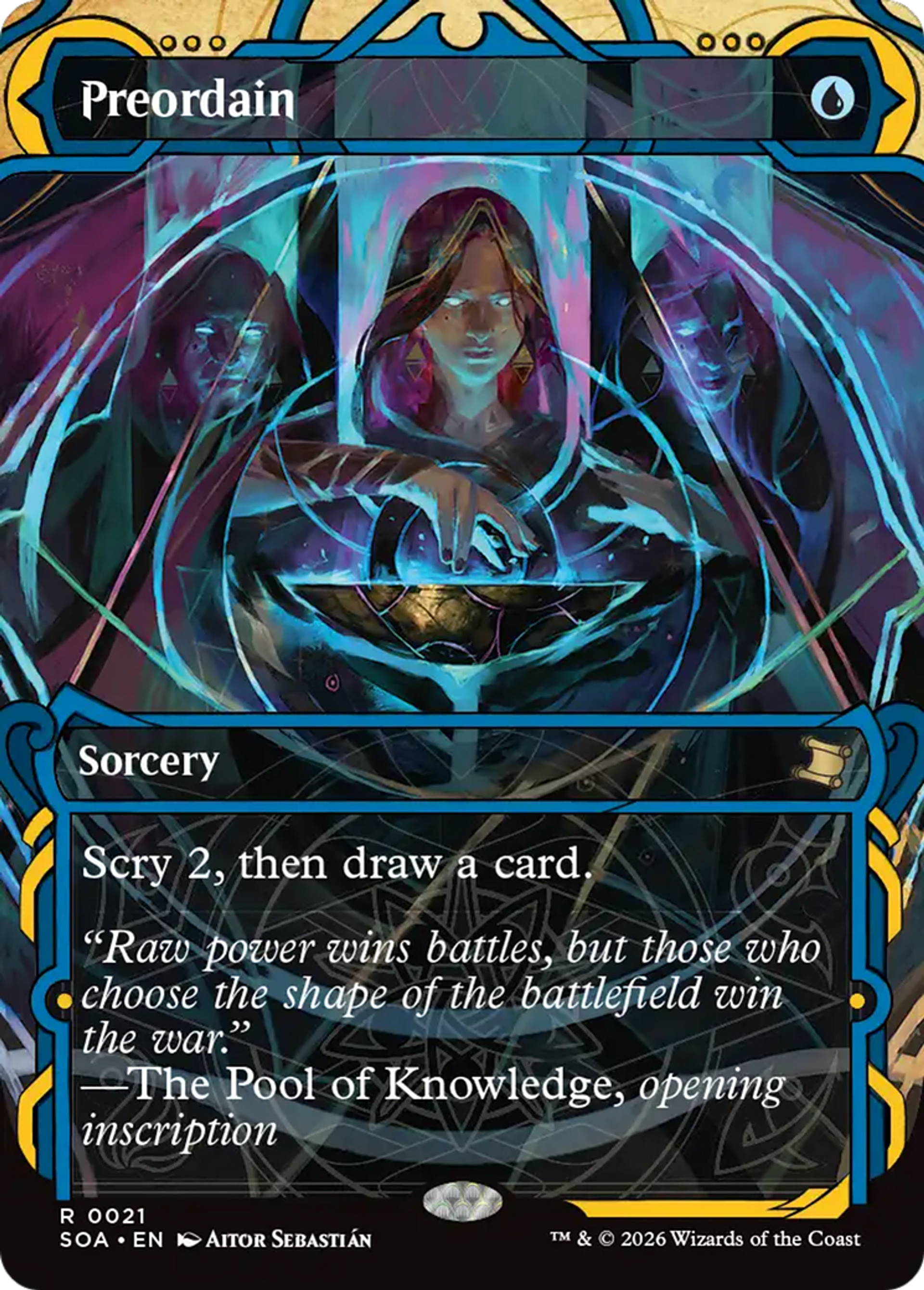 Preordain — Secrets of Strixhaven Mystical Archive — Magic: The Gathering