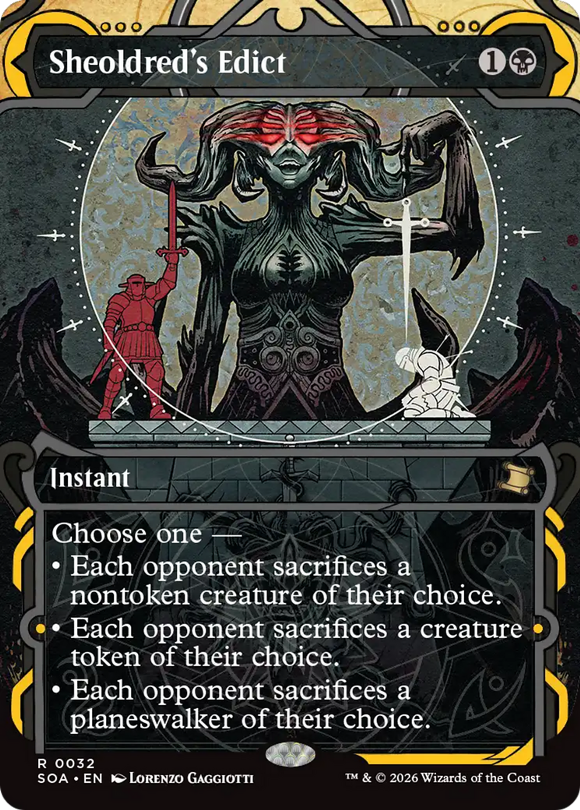 Sheoldred's Edict — Secrets of Strixhaven Mystical Archive — Magic: The Gathering