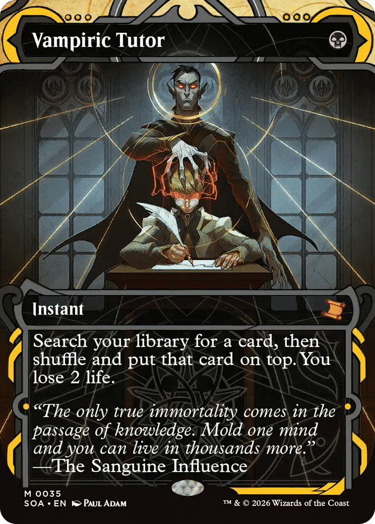 Vampiric Tutor — Secrets of Strixhaven Mystical Archive — Magic: The Gathering