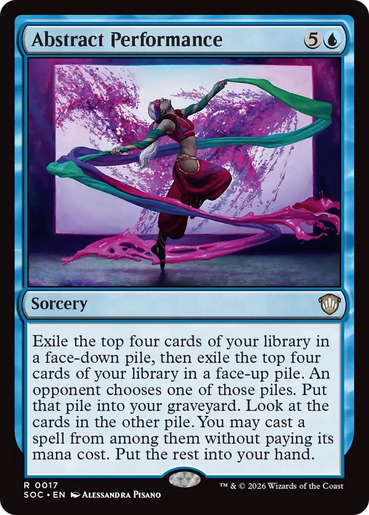 Abstract Performance — Secrets of Strixhaven Commander — Magic: The Gathering