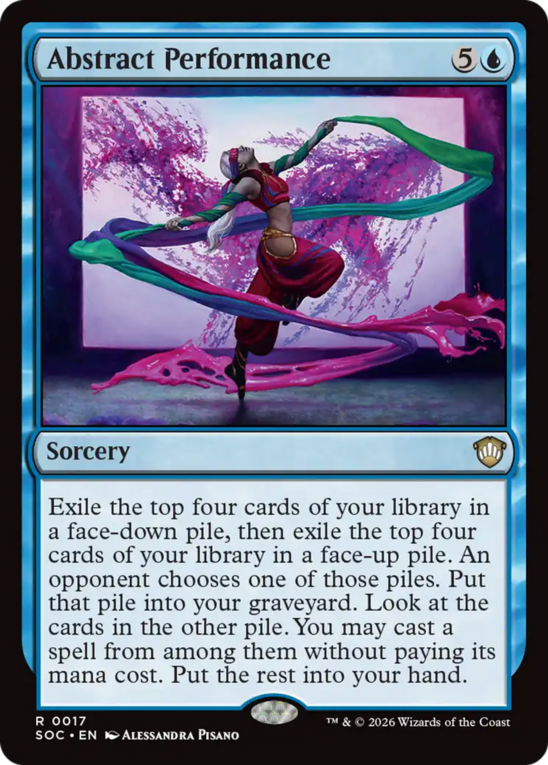 Abstract Performance — Secrets of Strixhaven Commander — Magic: The Gathering