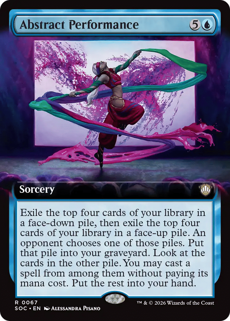 Abstract Performance — Secrets of Strixhaven Commander — Magic: The Gathering