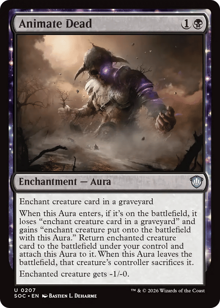 Animate Dead — Secrets of Strixhaven Commander — Magic: The Gathering