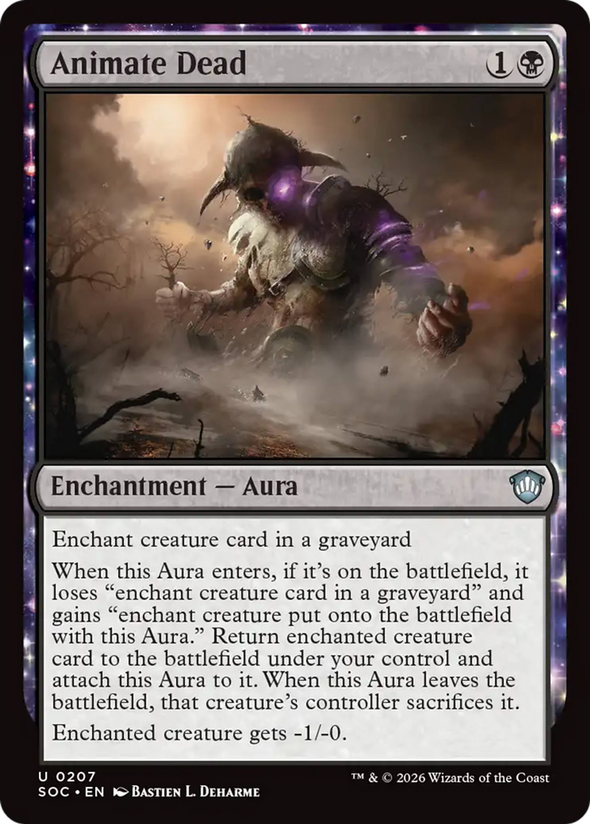 Animate Dead — Secrets of Strixhaven Commander — Magic: The Gathering