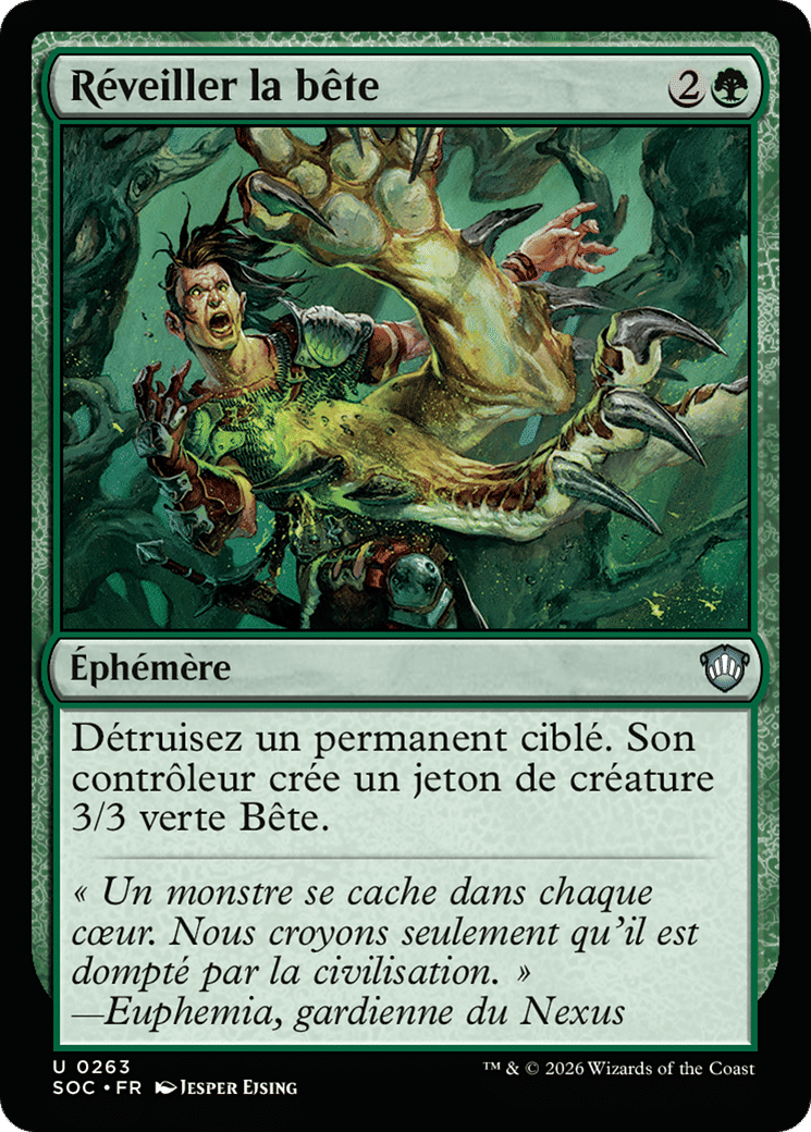 Réveiller la bête — Secrets of Strixhaven Commander — Magic: The Gathering