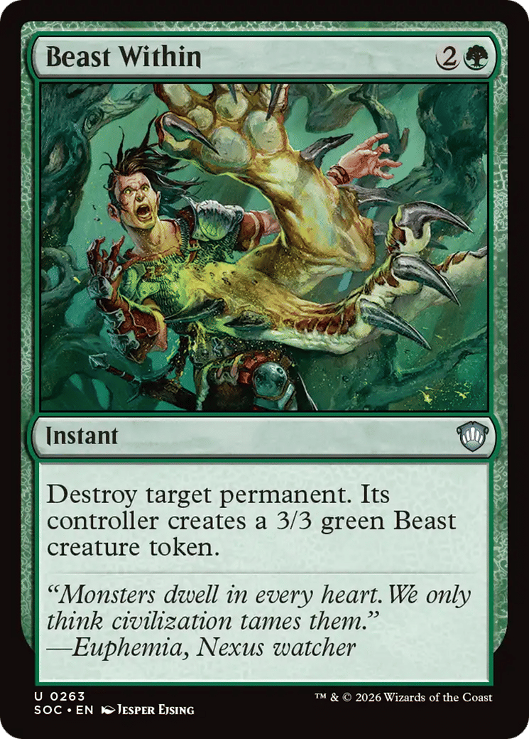 Beast Within — Secrets of Strixhaven Commander — Magic: The Gathering