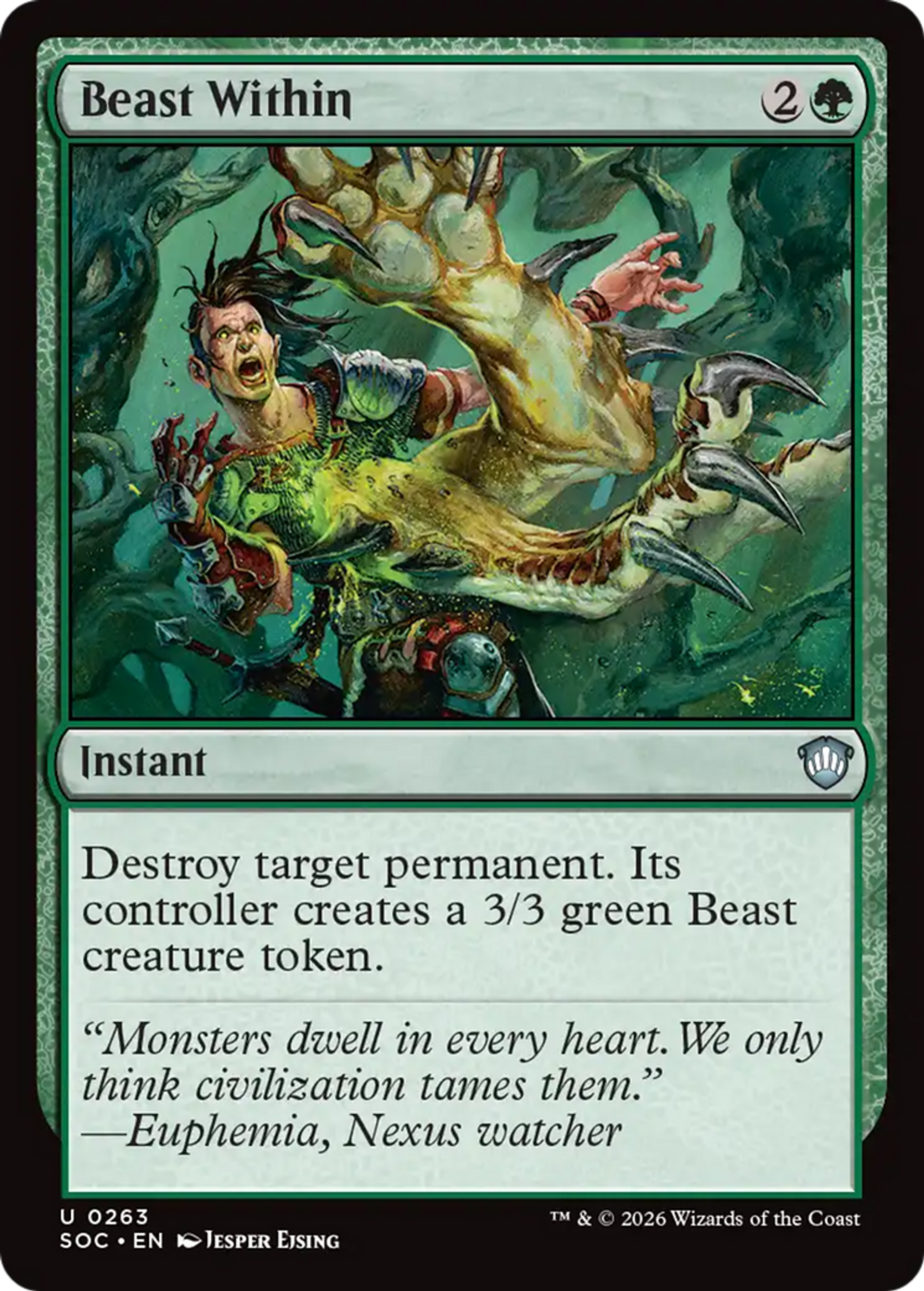 Réveiller la bête — Secrets of Strixhaven Commander — Magic: The Gathering