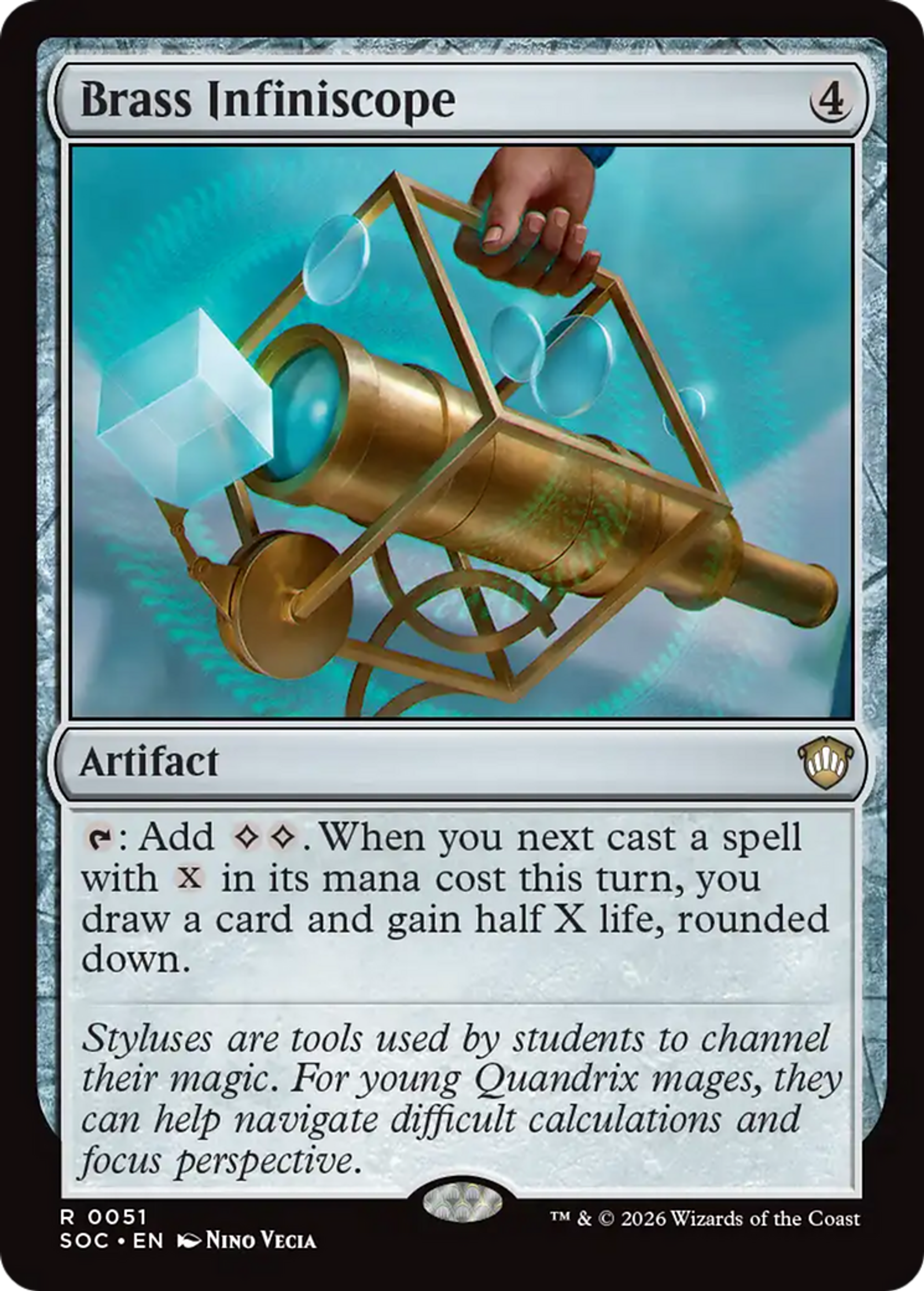 Brass Infiniscope — Secrets of Strixhaven Commander — Magic: The Gathering