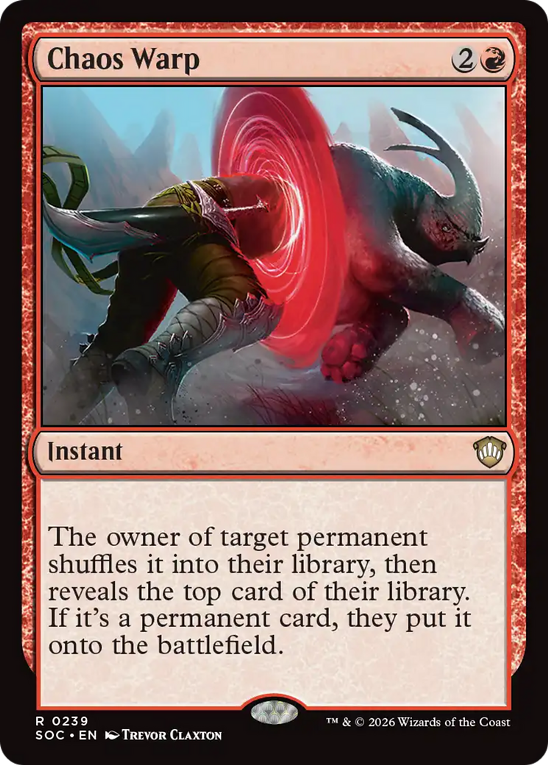 Distorsion chaotique — Secrets of Strixhaven Commander — Magic: The Gathering