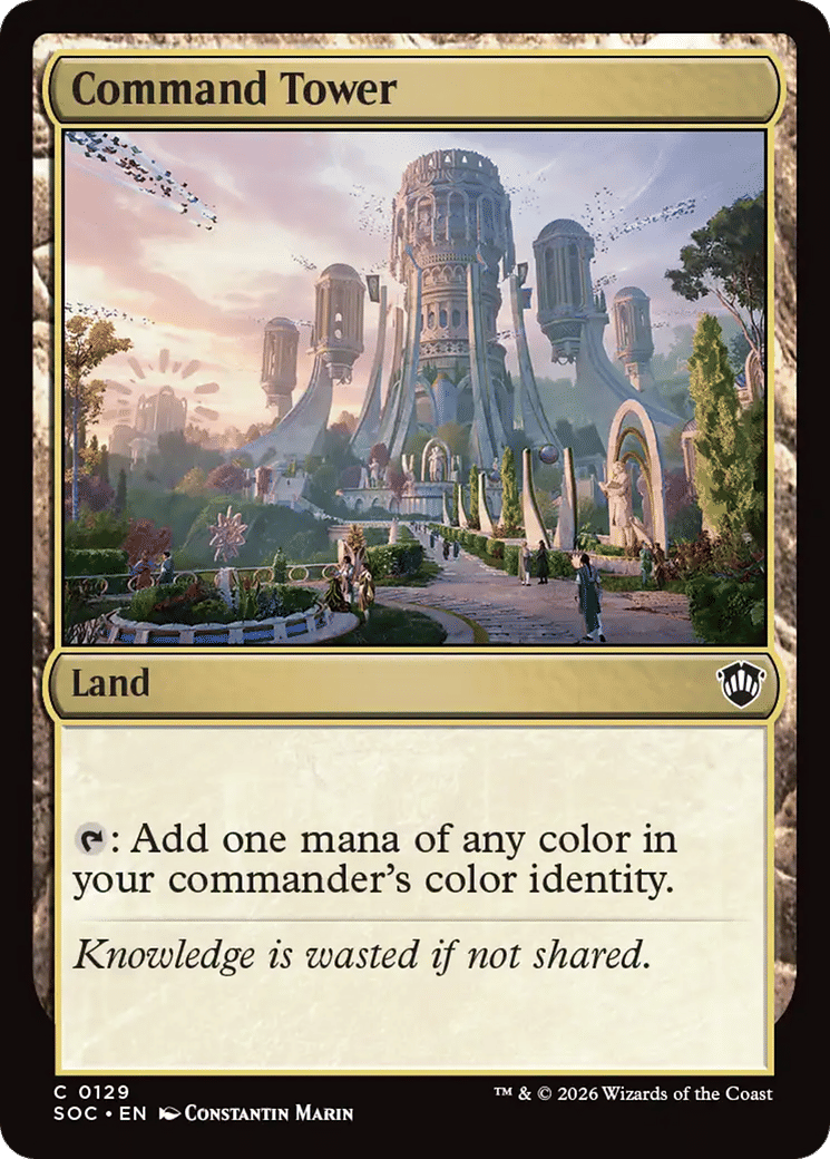Command Tower from Secrets of Strixhaven Commander - Magic: The Gathering