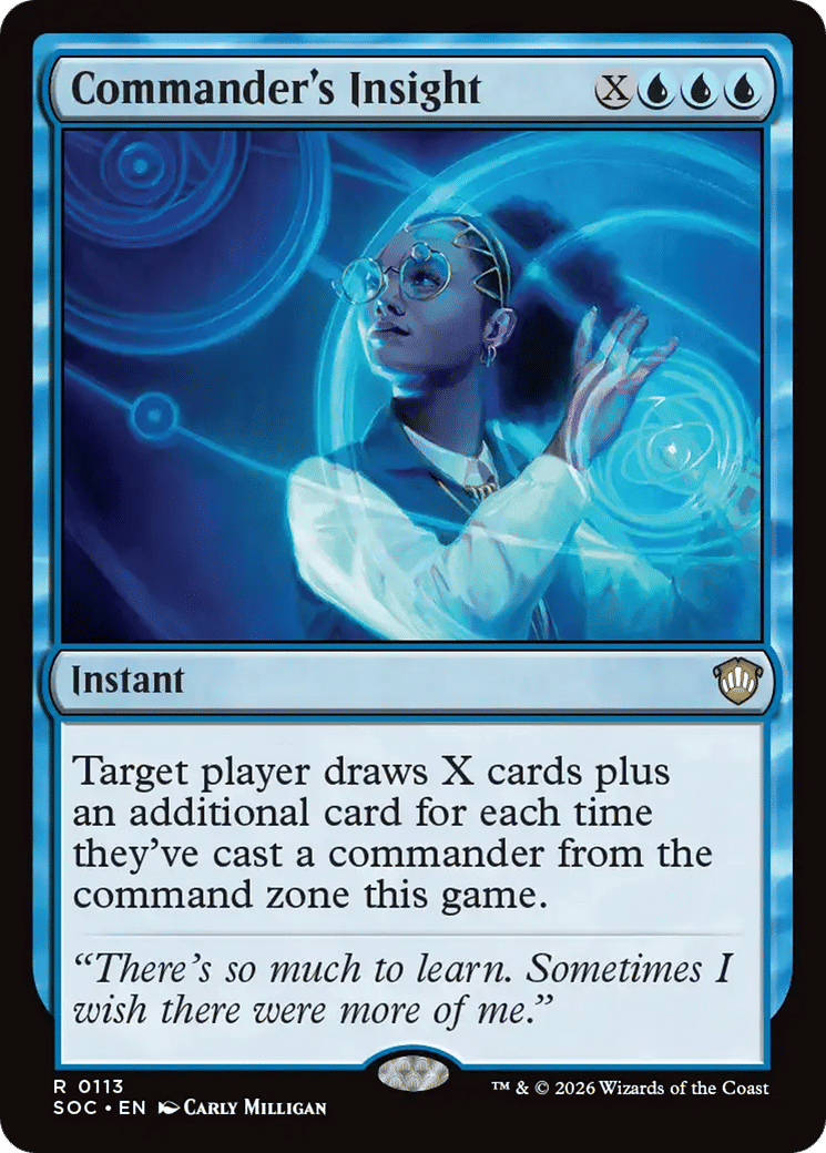 Commander's Insight — Secrets of Strixhaven Commander — Magic: The Gathering