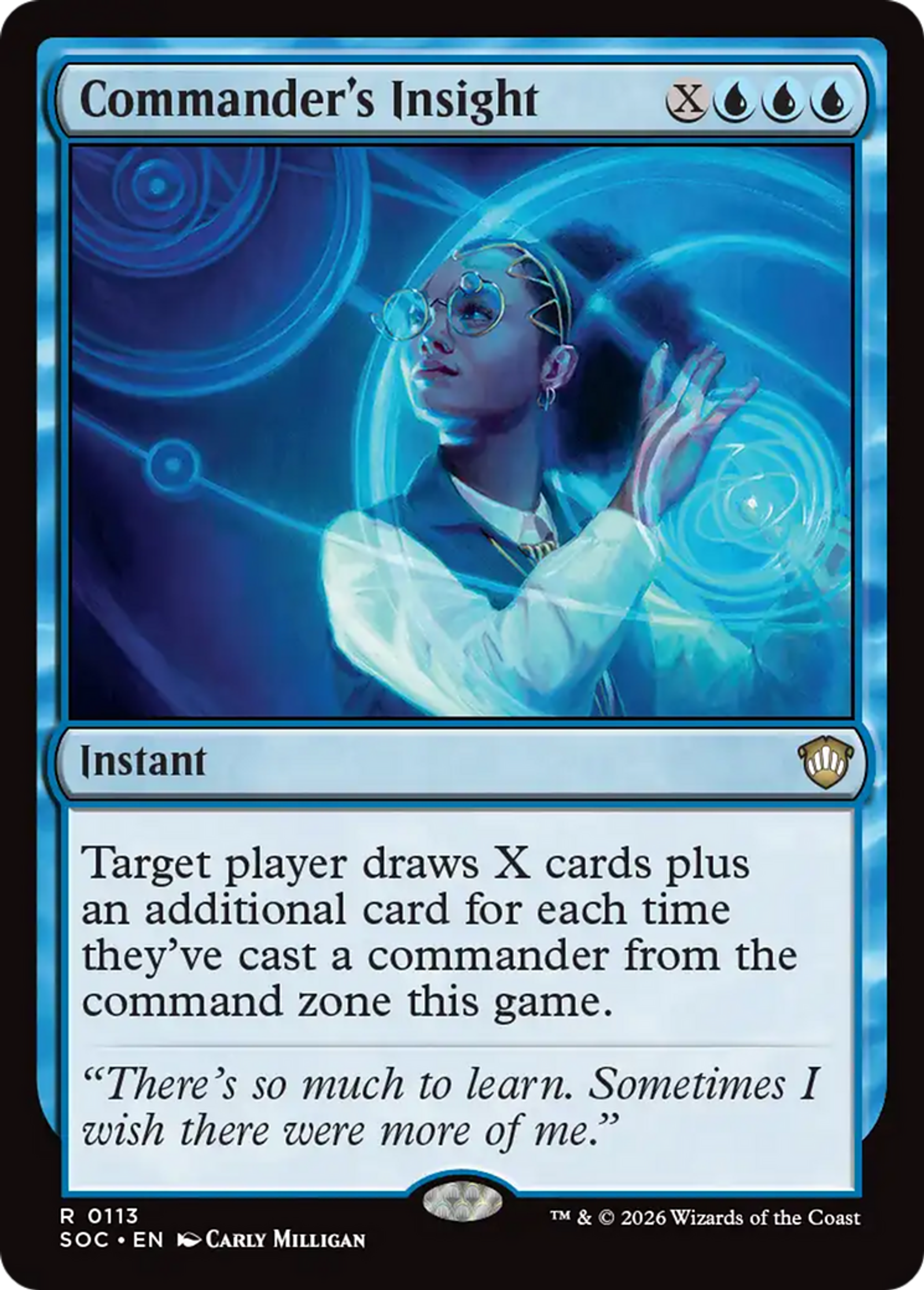 Perspicacité du commandant — Secrets of Strixhaven Commander — Magic: The Gathering