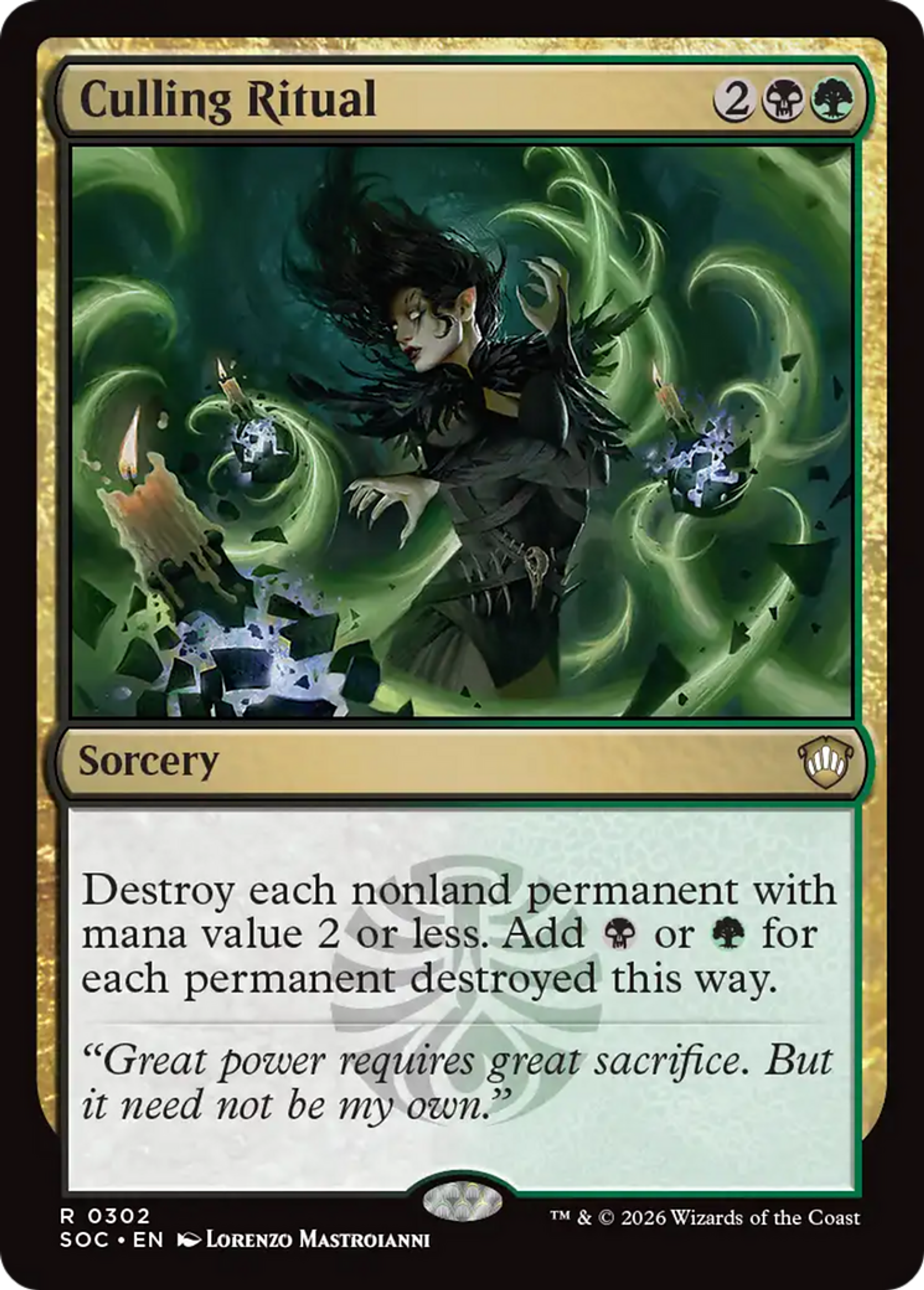 Rituel sacrificiel — Secrets of Strixhaven Commander — Magic: The Gathering
