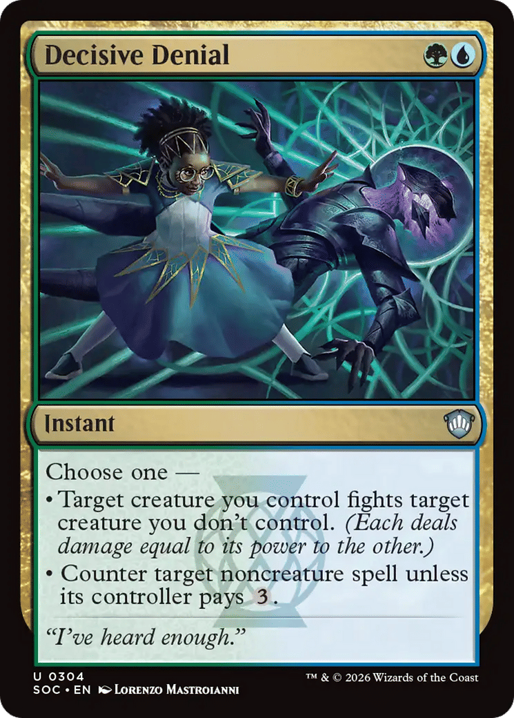 Decisive Denial — Secrets of Strixhaven Commander — Magic: The Gathering