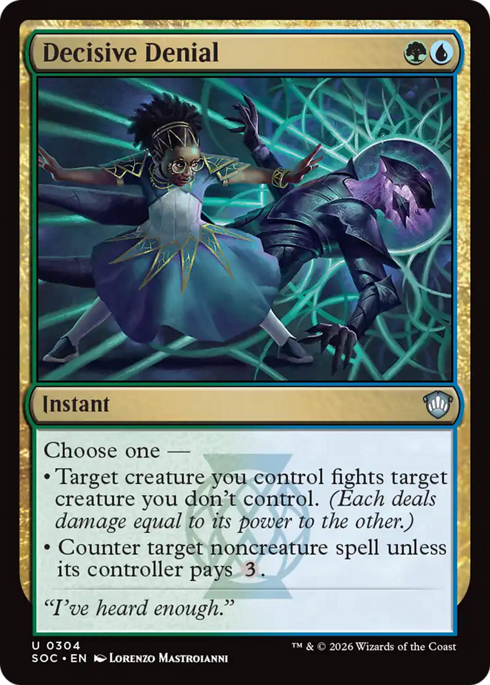 Déni décisif — Secrets of Strixhaven Commander — Magic: The Gathering