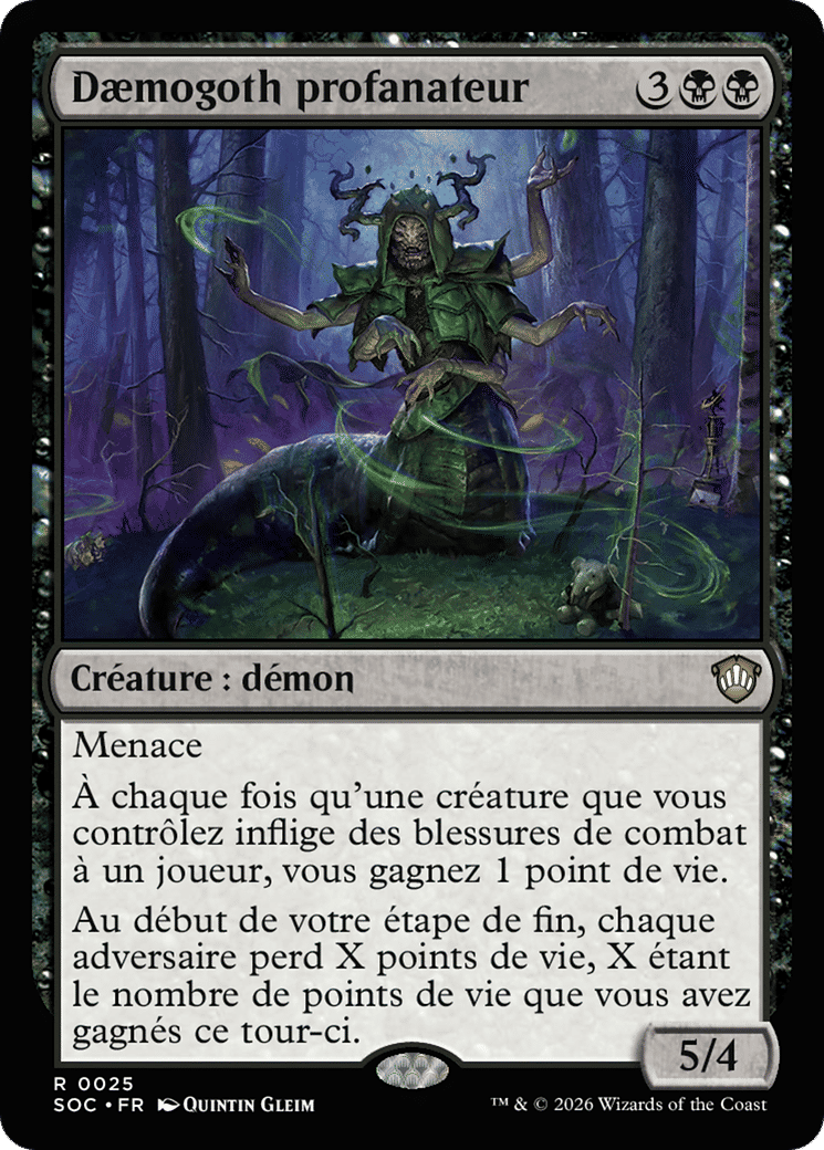 Dæmogoth profanateur — Secrets of Strixhaven Commander — Magic: The Gathering