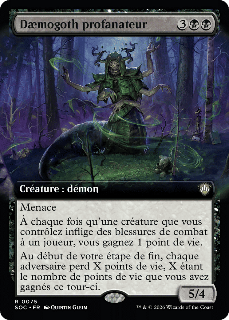 Dæmogoth profanateur — Secrets of Strixhaven Commander — Magic: The Gathering