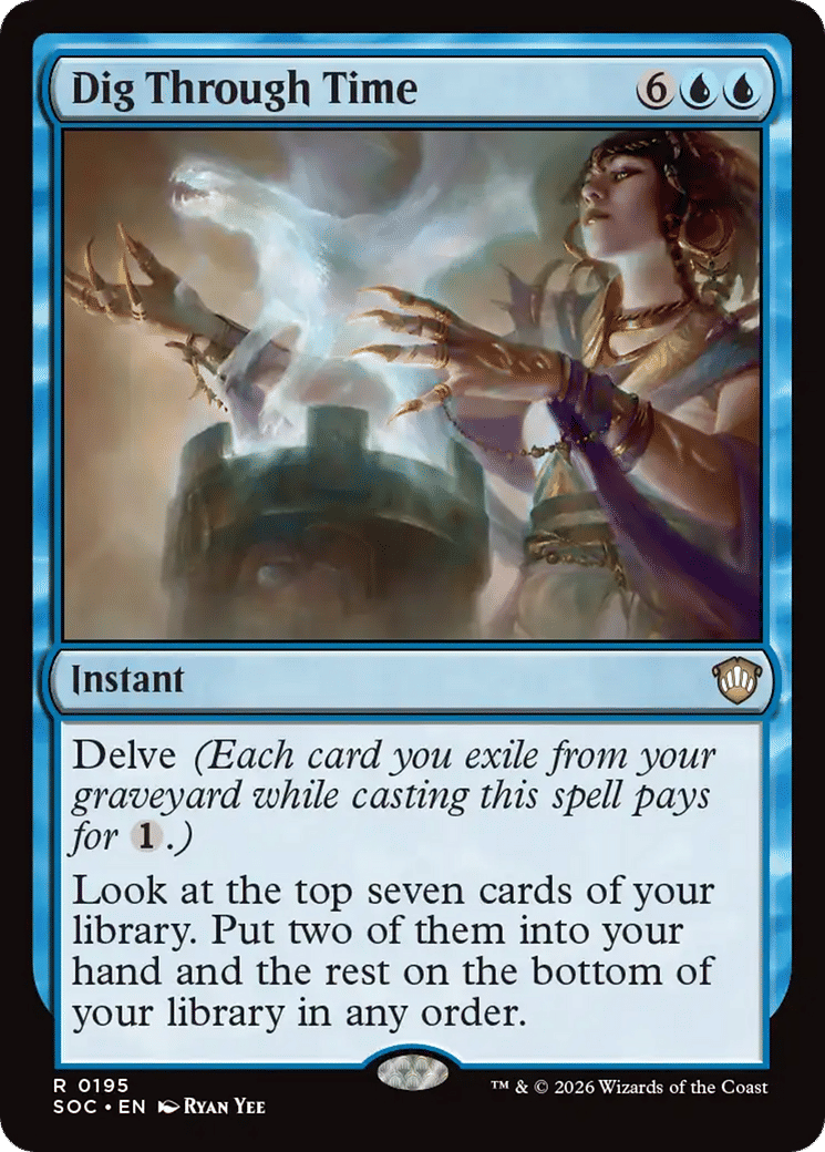 Dig Through Time — Secrets of Strixhaven Commander — Magic: The Gathering