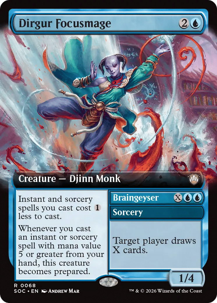Dirgur Focusmage // Braingeyser — Secrets of Strixhaven Commander — Magic: The Gathering