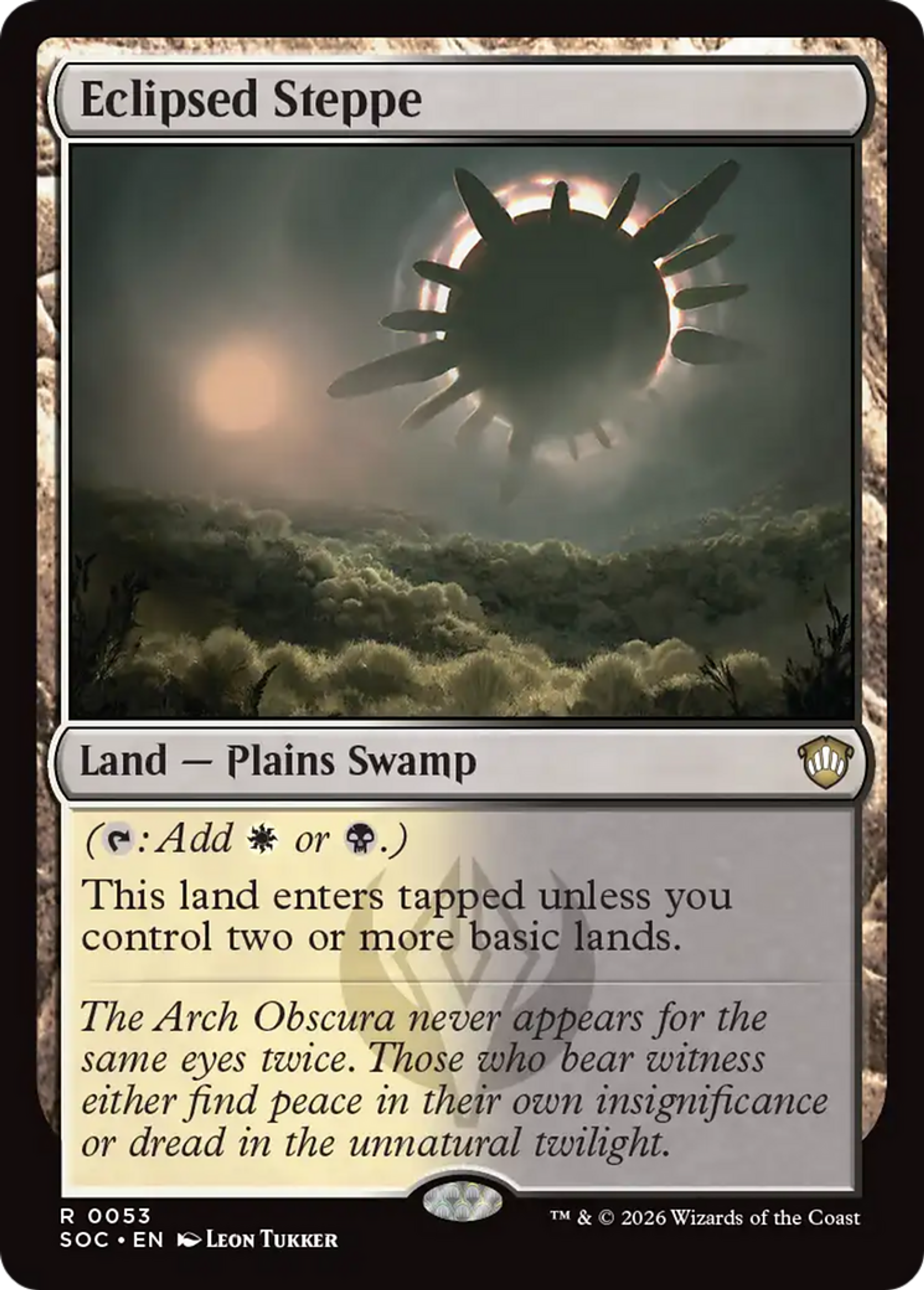 Eclipsed Steppe — Secrets of Strixhaven Commander — Magic: The Gathering