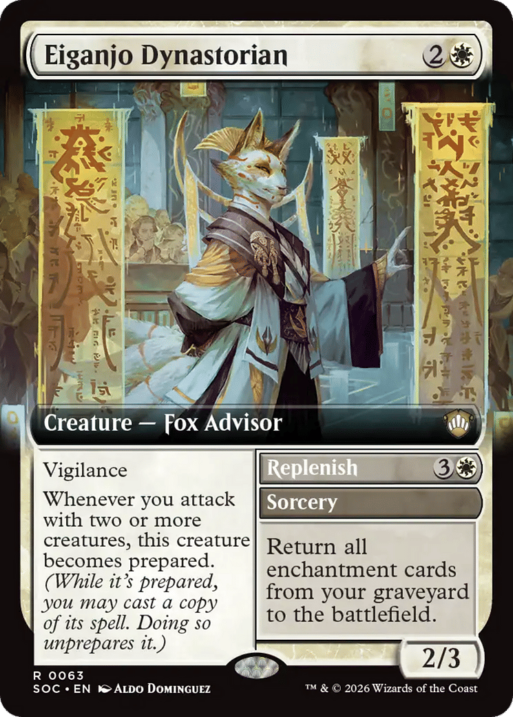 Eiganjo Dynastorian // Replenish — Secrets of Strixhaven Commander — Magic: The Gathering